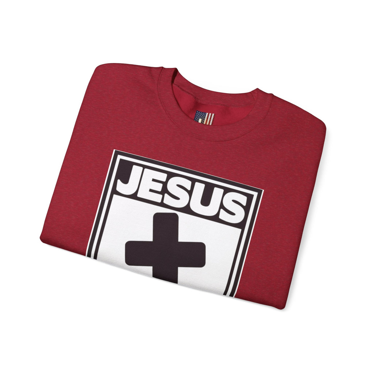 Jesus, Rated E for Everyone Sweatshirt - Gamer Faith Sweatshirt - Christian Video Game Parody Printify
