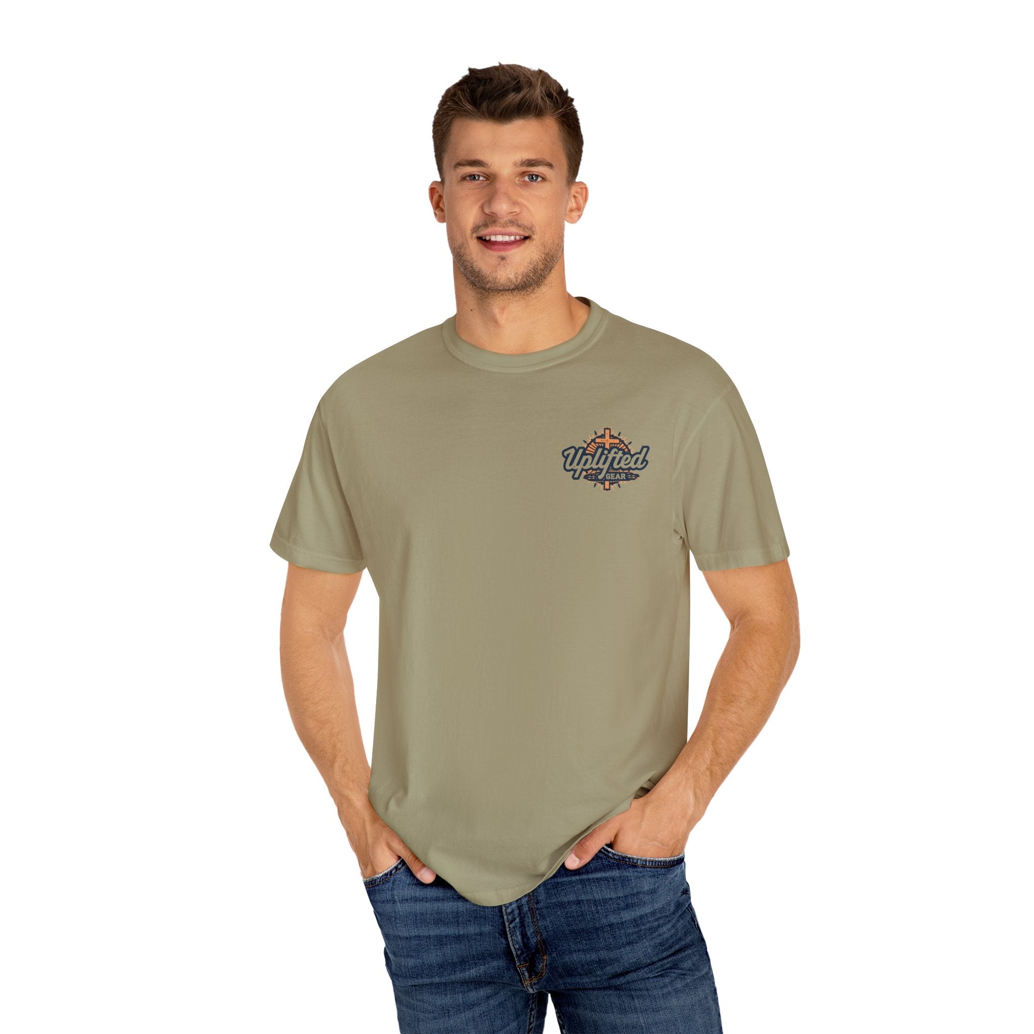 Bible Verse Unisex Garment-Dyed T-shirt - Isaiah 41 : 10 Printify