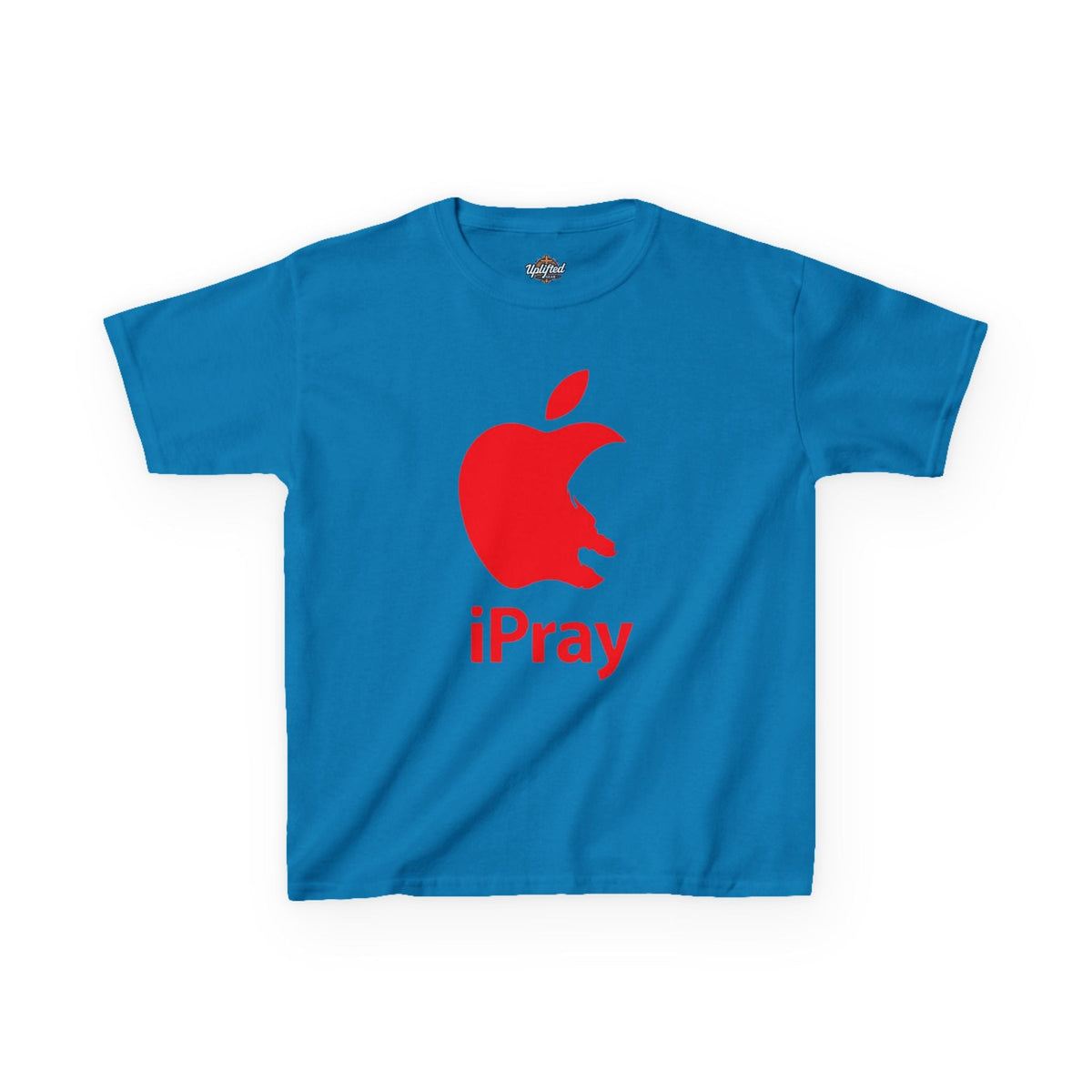 Kids Graphic Tee — Red iPray Logo Prayer Shirt for Children Printify