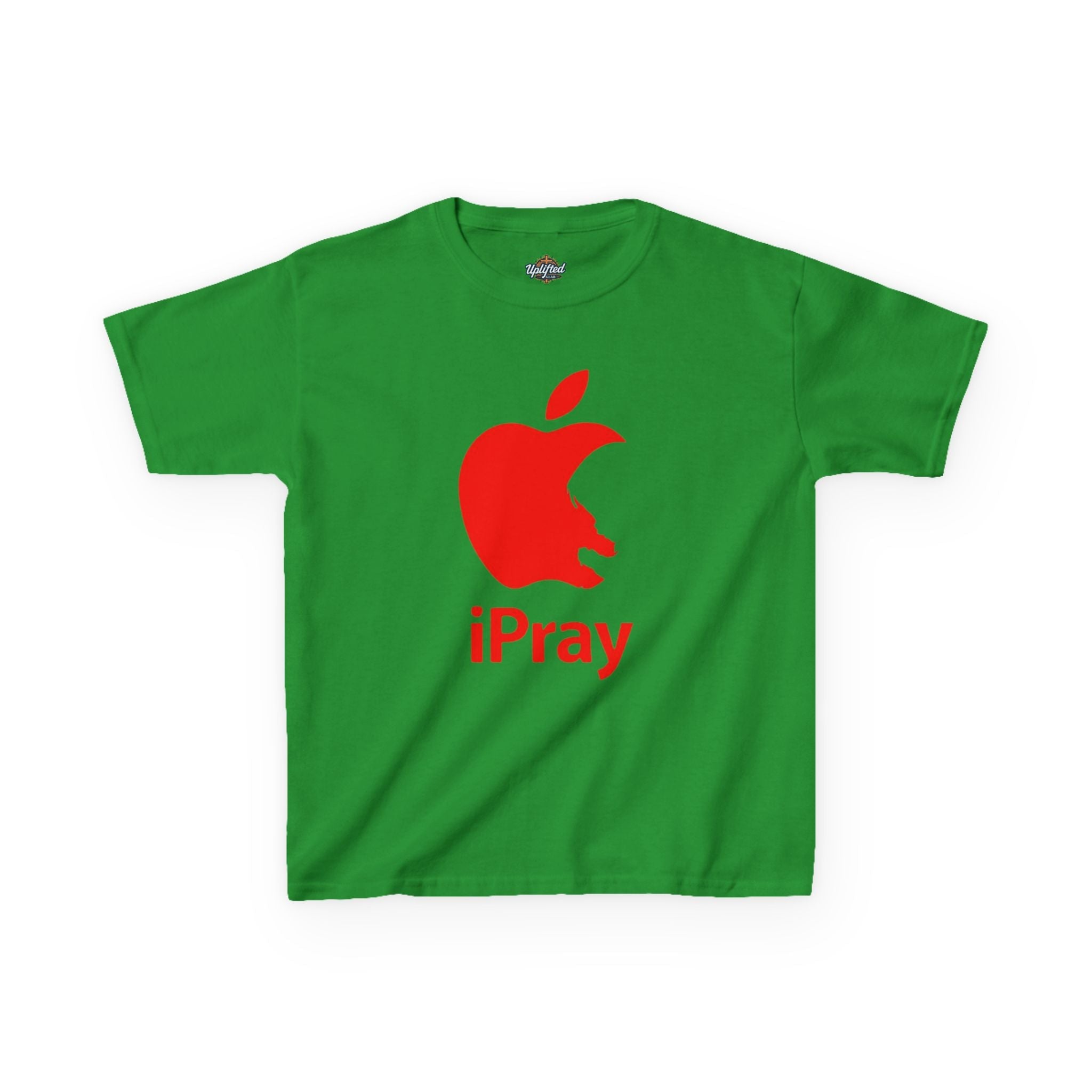 Kids Graphic Tee — Red iPray Logo Prayer Shirt for Children Printify