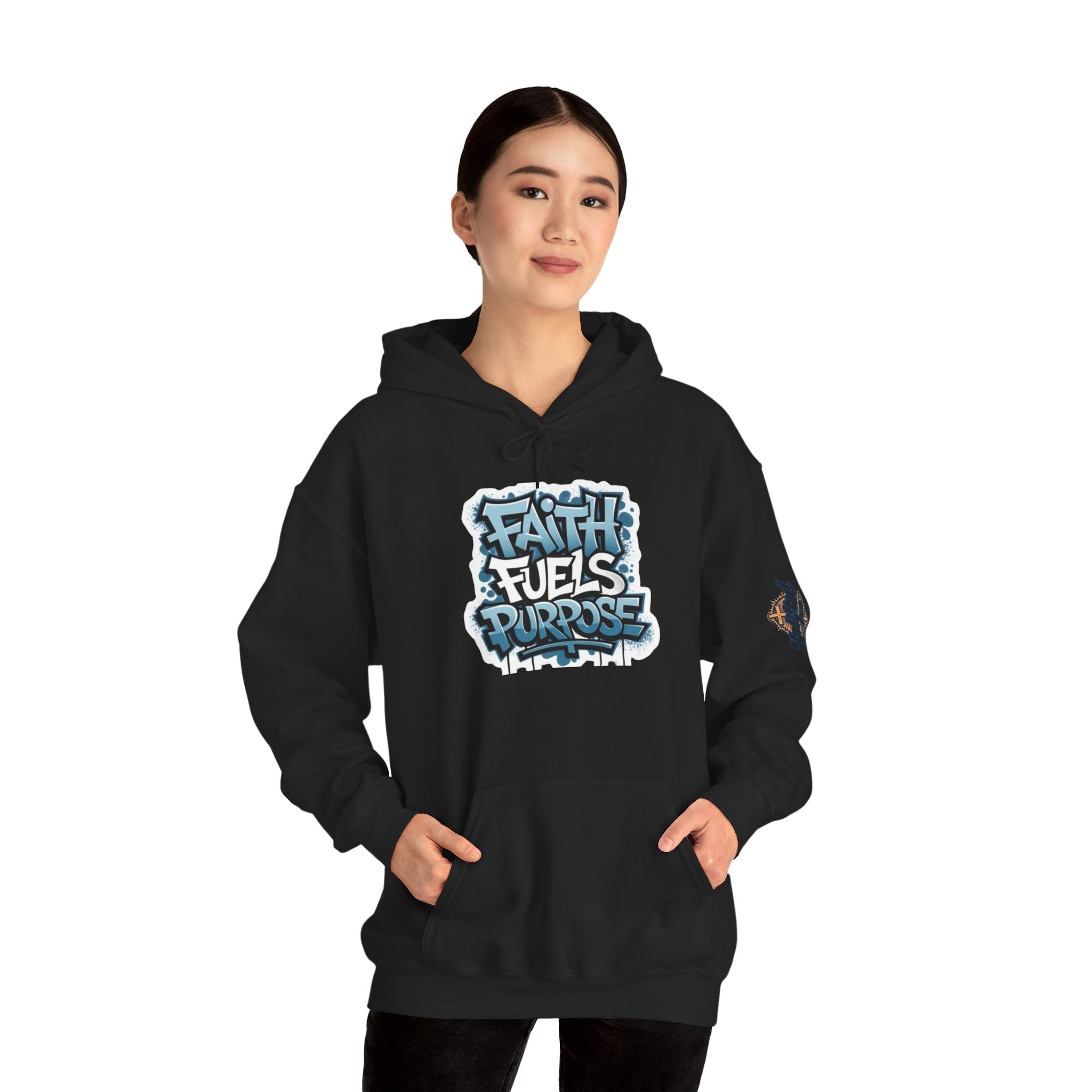 Faith Fuels Purpose Hoodie – Inspirational Christian Sweatshirt for Divine Drive & Unstoppable Belief Printify