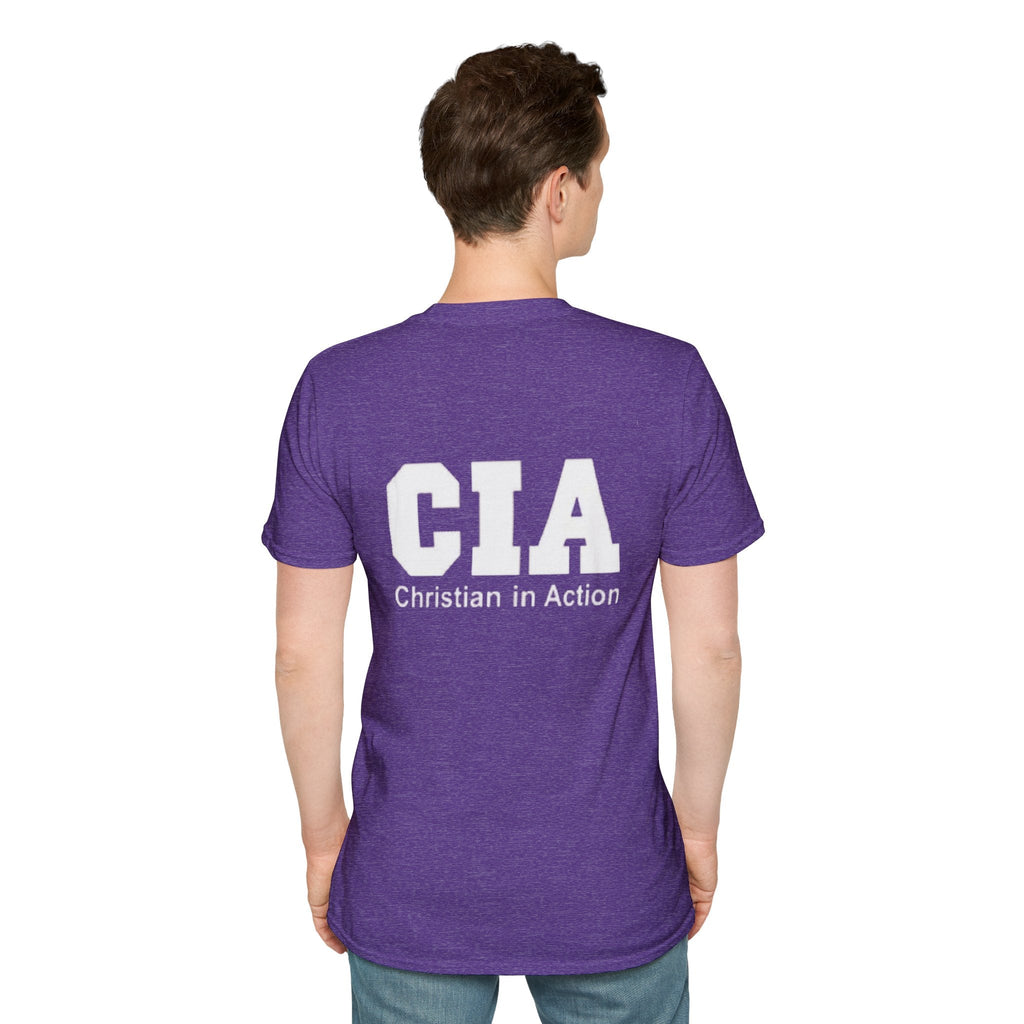 CIA Christian in Action T-shirt - Funny Faith Parody T-shirt - Mission Ready Apparel Printify