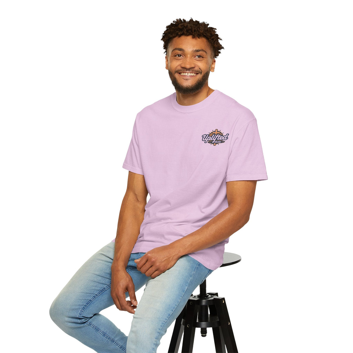 Bible Verse Unisex Garment-Dyed T-shirt - Isaiah 41 : 10 Printify