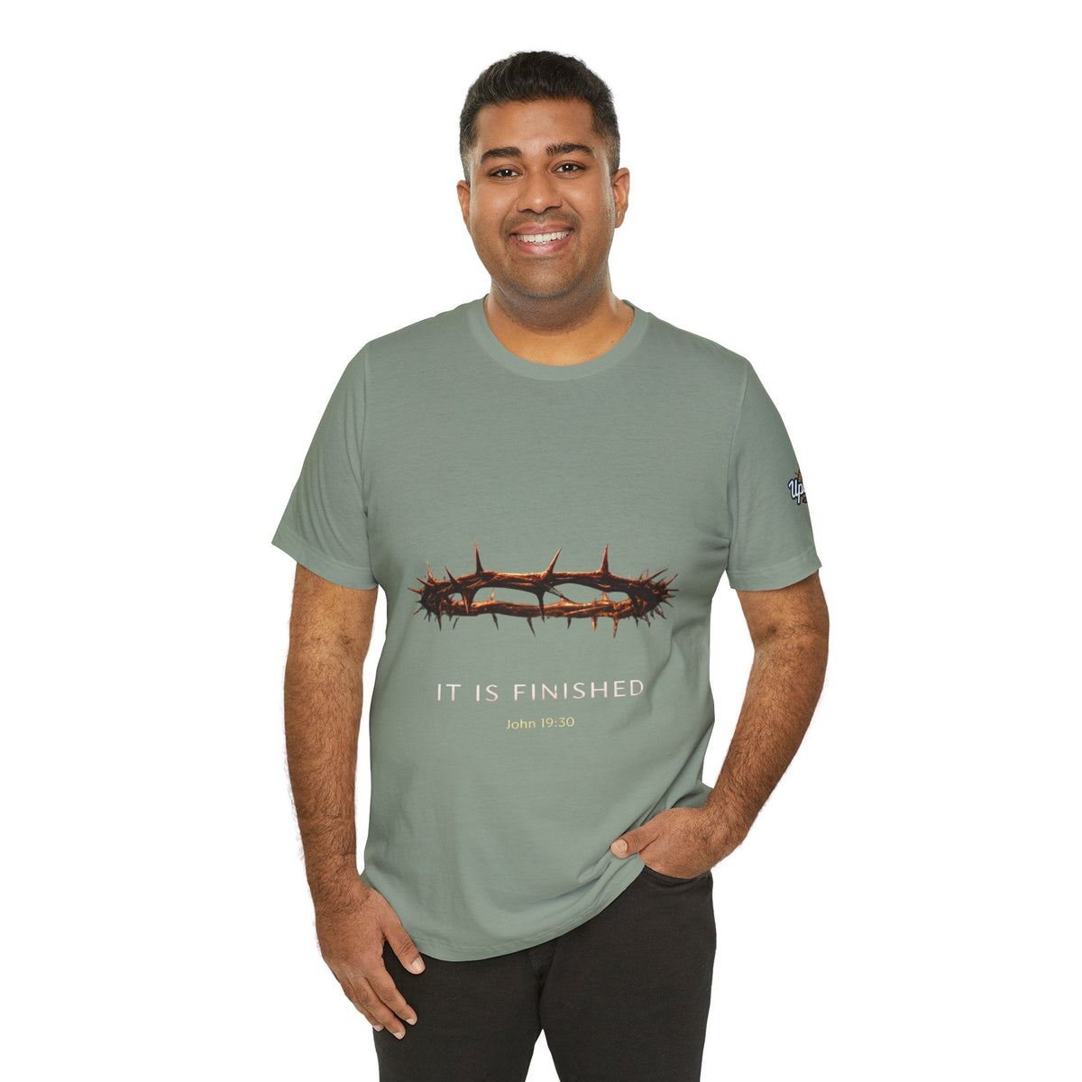 It Is Finished Crown of Thorns Tee — Christian John 19:30 Faith Shirt Printify