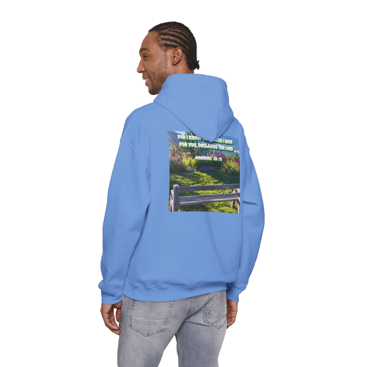 Bible Verse Unisex Heavy Blend™ Hooded Sweatshirt - Jeremiah 29 : 11 Printify
