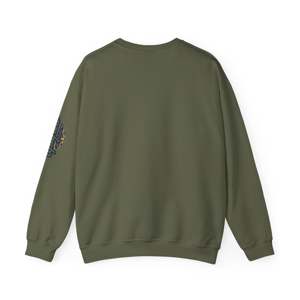 🎄 Not Today, Grinch – Jesus Saves | Funny Christian Christmas Sweatshirt | Festive Green & Red Cartoon Style | Bold Faith Holiday Tee by Uplifted Gear Printify