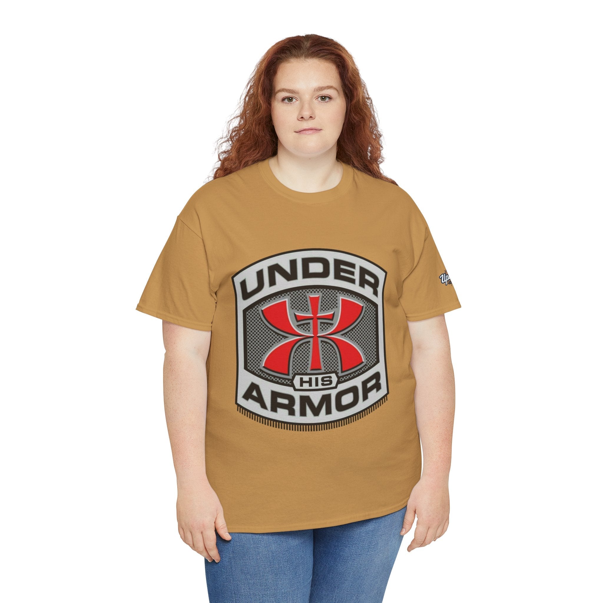 Under HIS Armor Christian T-Shirt — Faith-Inspired Under Armour Style Printify