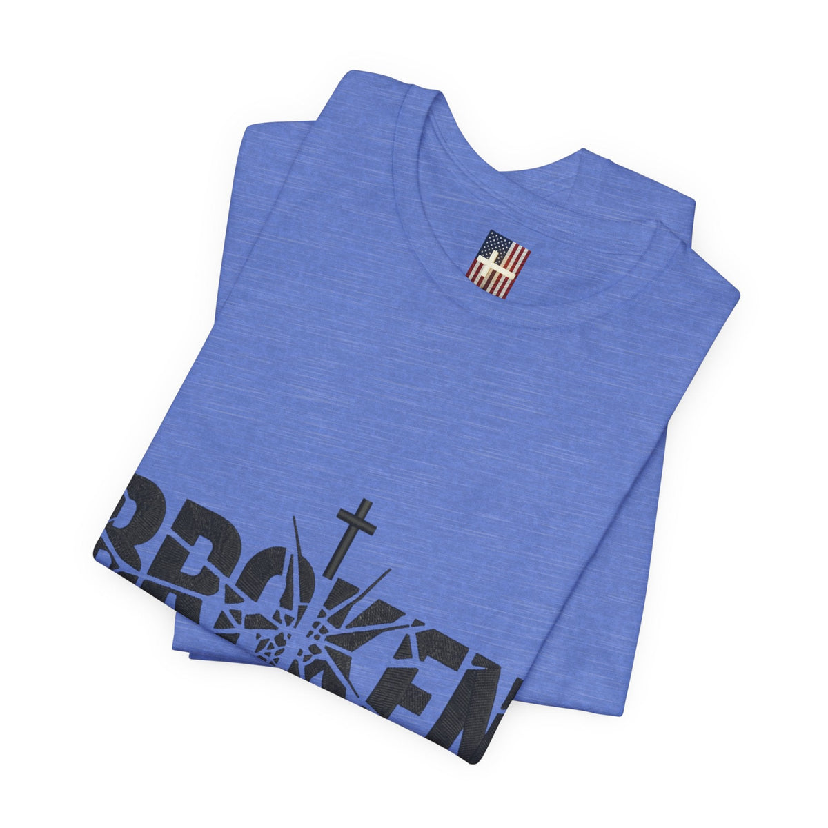 Broken But Chosen T-Shirt — Inspirational Faith Graphic Tee Printify