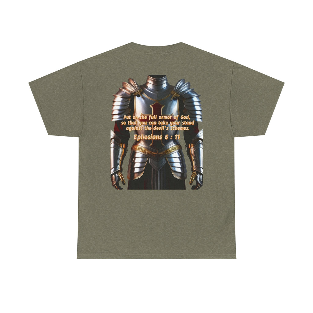 Religious Graphic Armor Of God Design - Unisex Heavy Cotton Tee Printify