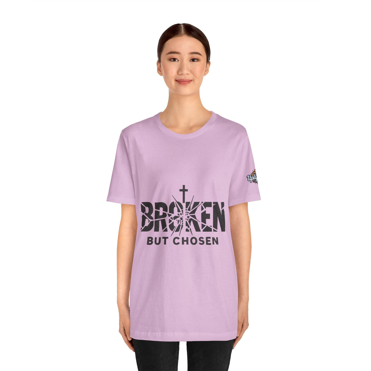Broken But Chosen T-Shirt — Inspirational Faith Graphic Tee Printify