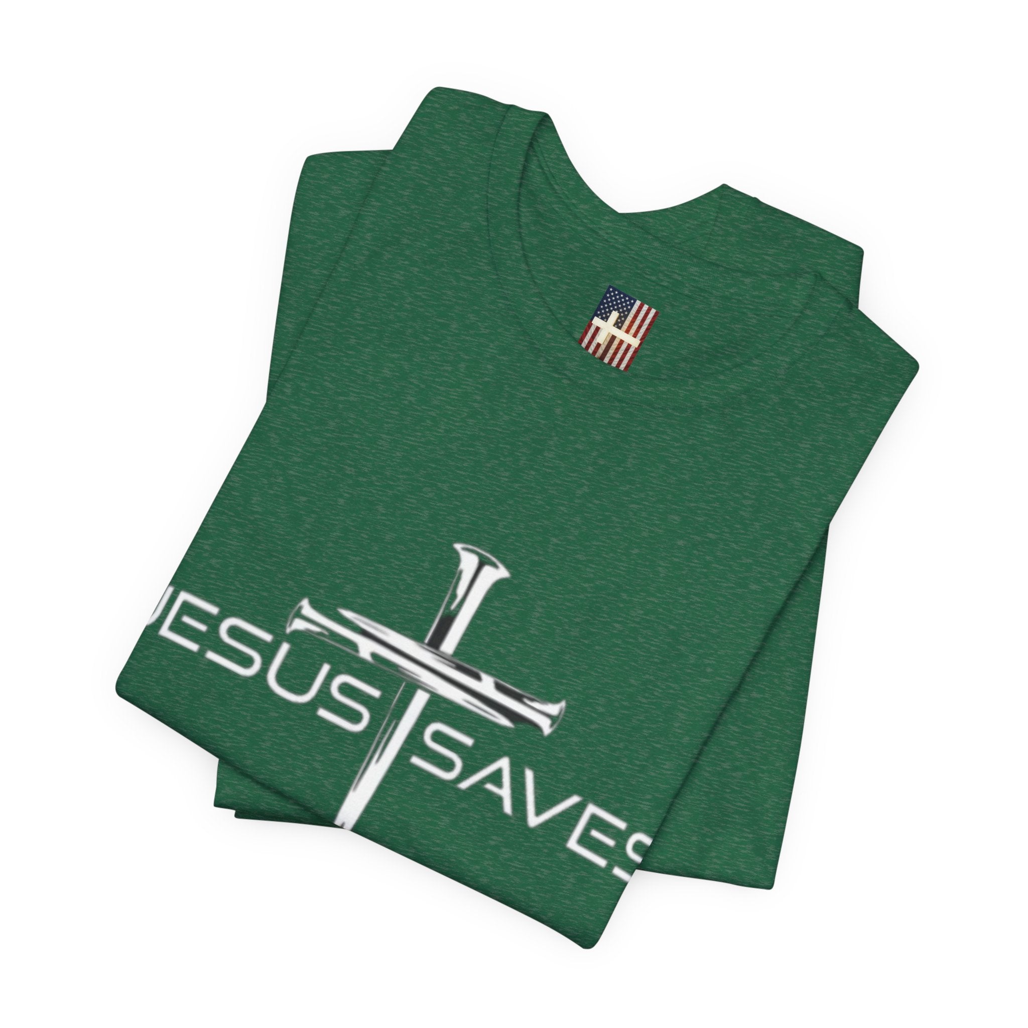 Copy of Jesus Saves T-shirt – 3 Nails Crucifix Cross Christian T-shirt for Redemption Faith & Bold Salvation Printify