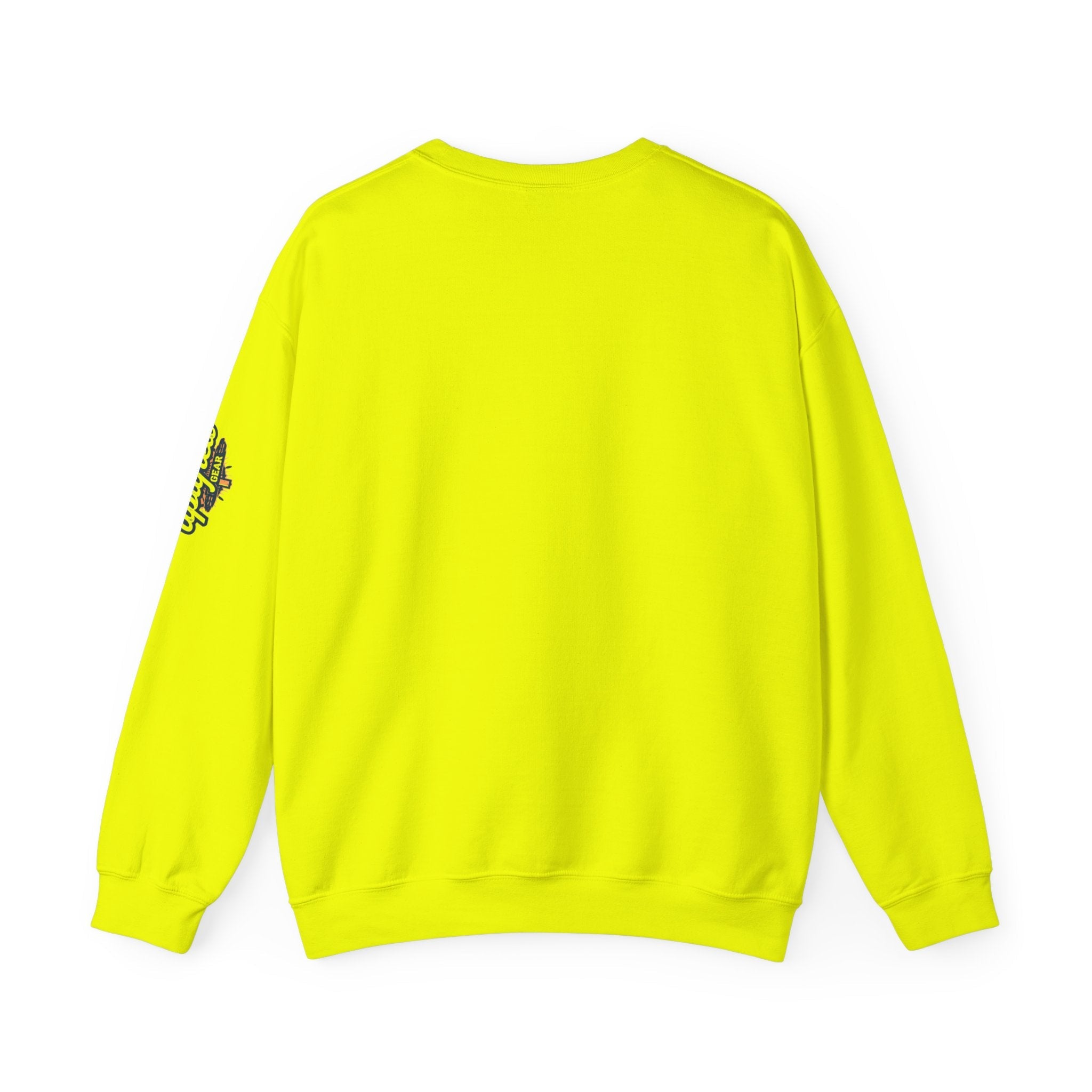Jesus Ichthys Sweatshirt – Christian Fish Symbol with Cross & Jesus Inscription Sweatshirt for Eternal Faith & Streetwear Printify