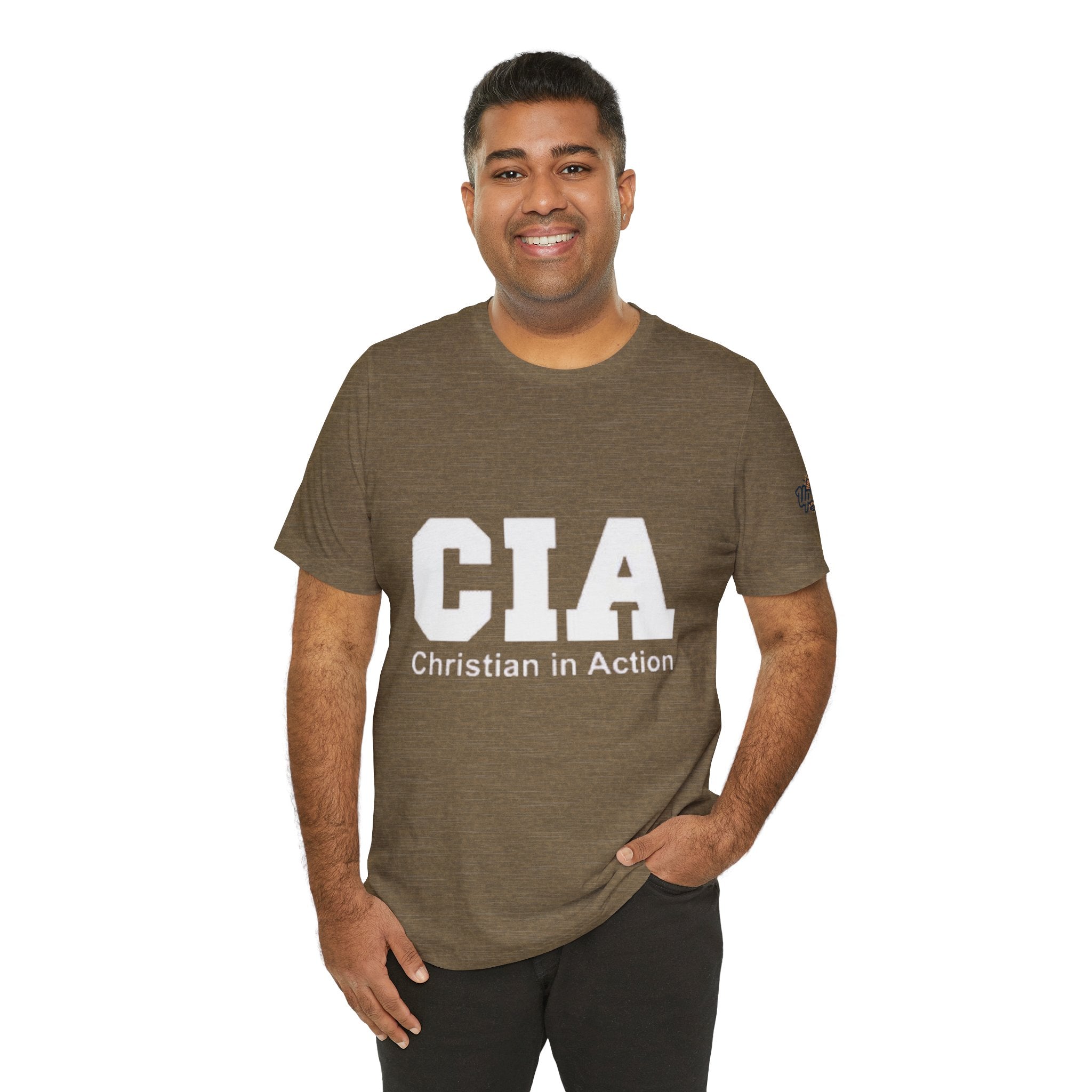 CIA Christian in Action T-shirt - Funny Faith Parody T-shirt - Mission Ready Apparel Printify
