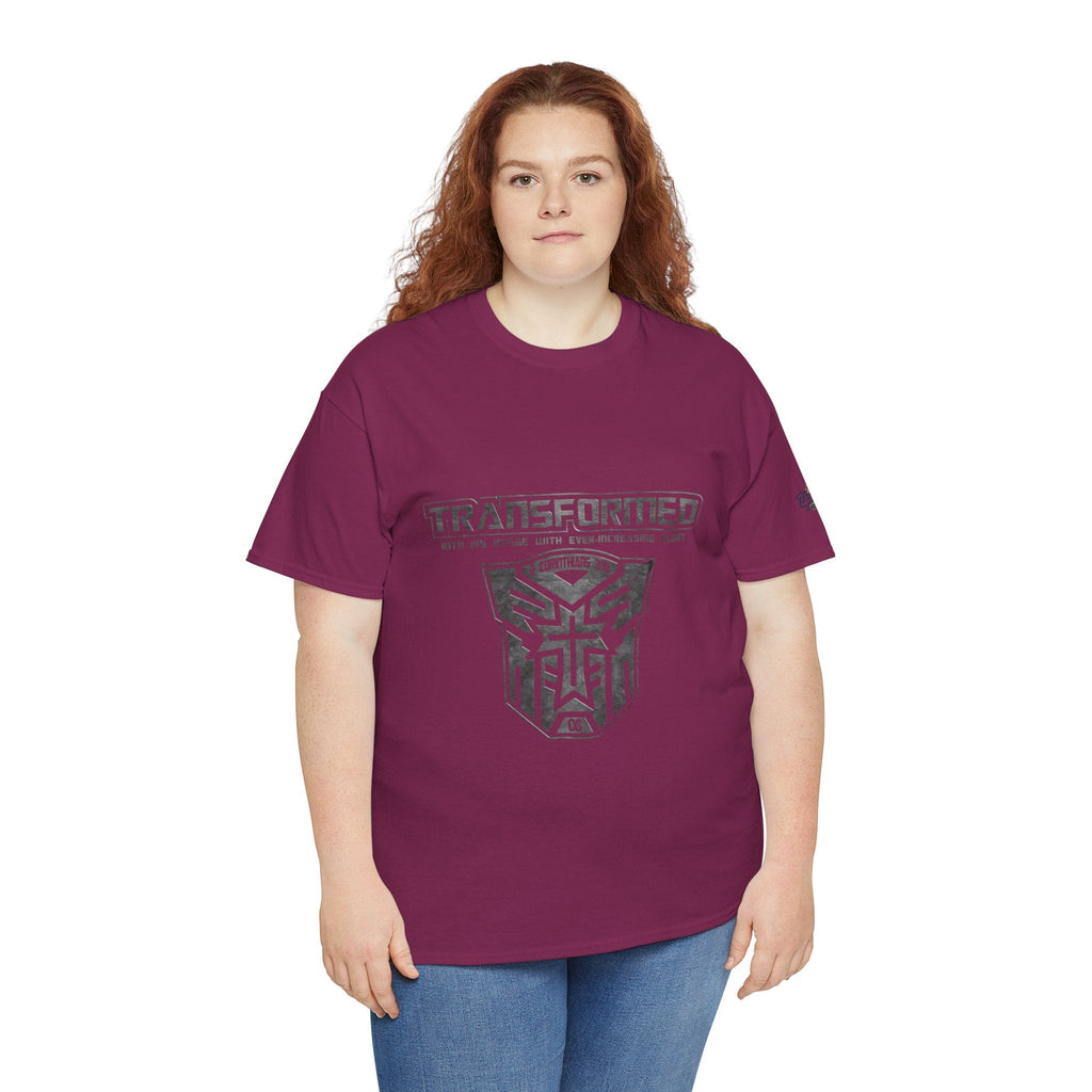 Transformer Logo Christian T-shirt | 2 Corinthians 3:18 Bible Verse T-shirt Printify