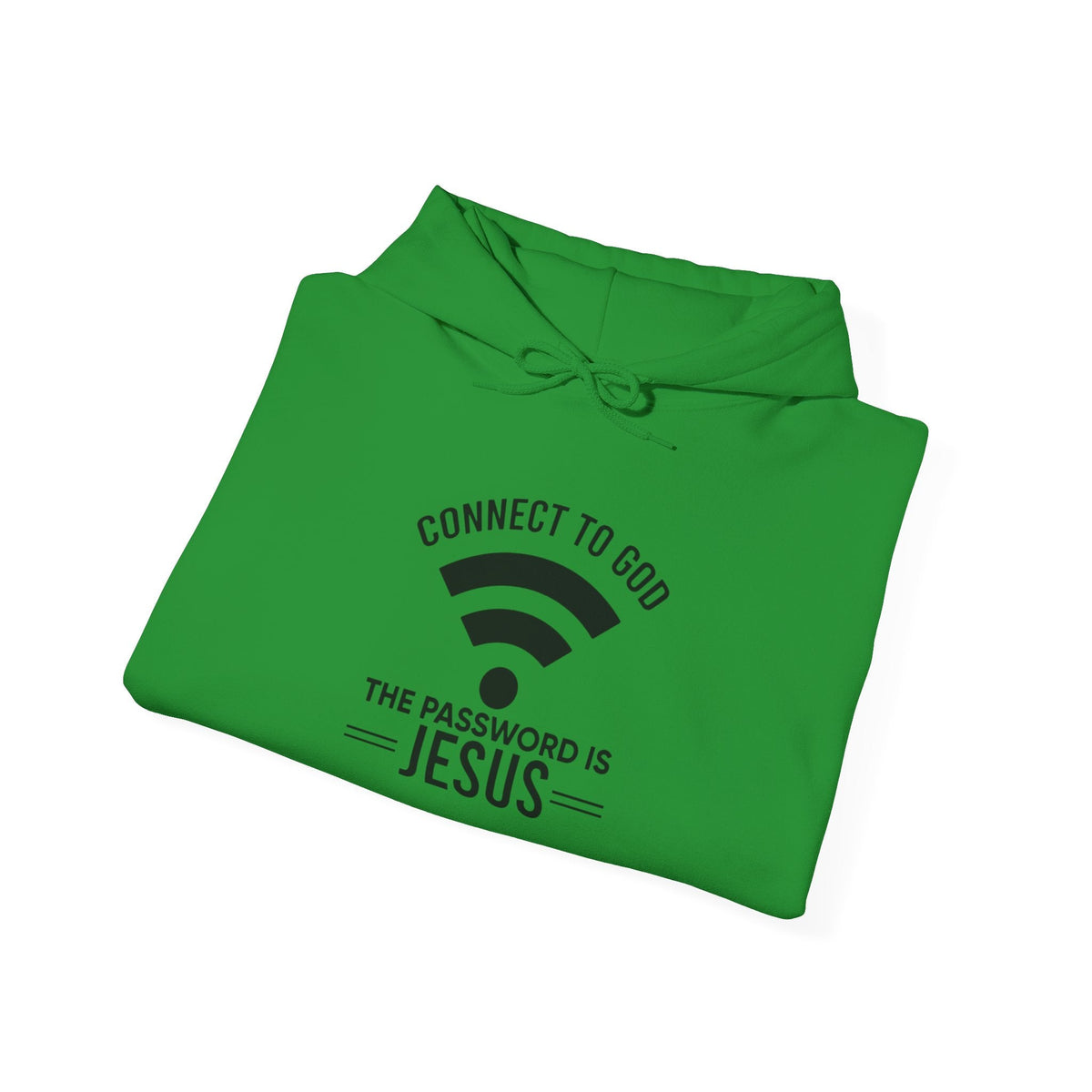 Connect to God Hoodie - WIFI Password is Jesus - Funny Christian Faith Hoodie Printify