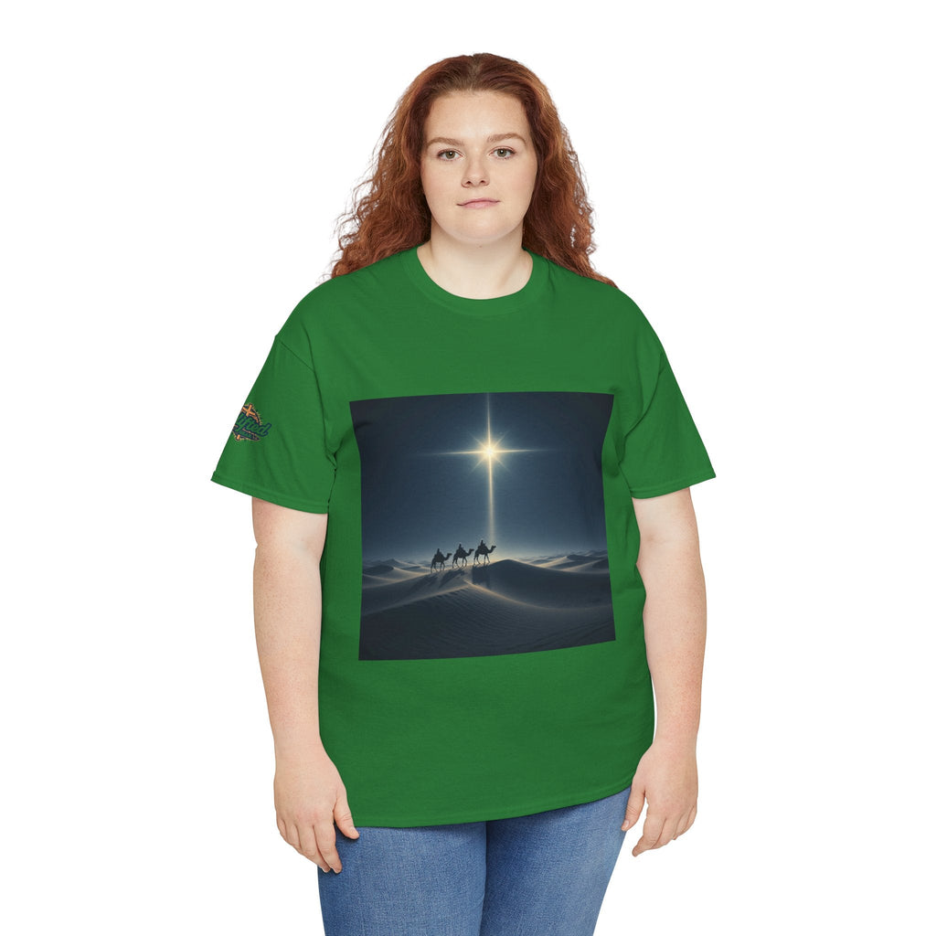 3 Wise Men T-shirt – Magi Camels Nativity Journey Christian Christmas T-shirt for Epiphany Faith & Holy Night Printify