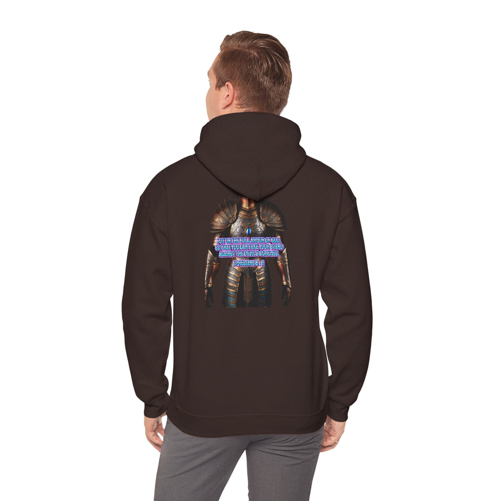 Religious Graphic Armor Of God Design - Unisex Heavy Blend™ Hooded Sweatshirt Printify