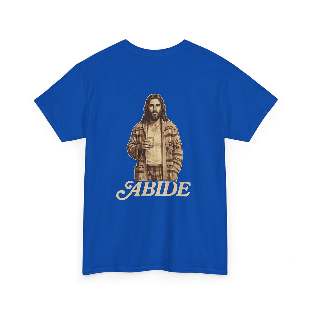 Abide Vintage Jesus Tee — "The Dude" Graphic Christian T-Shirt Printify