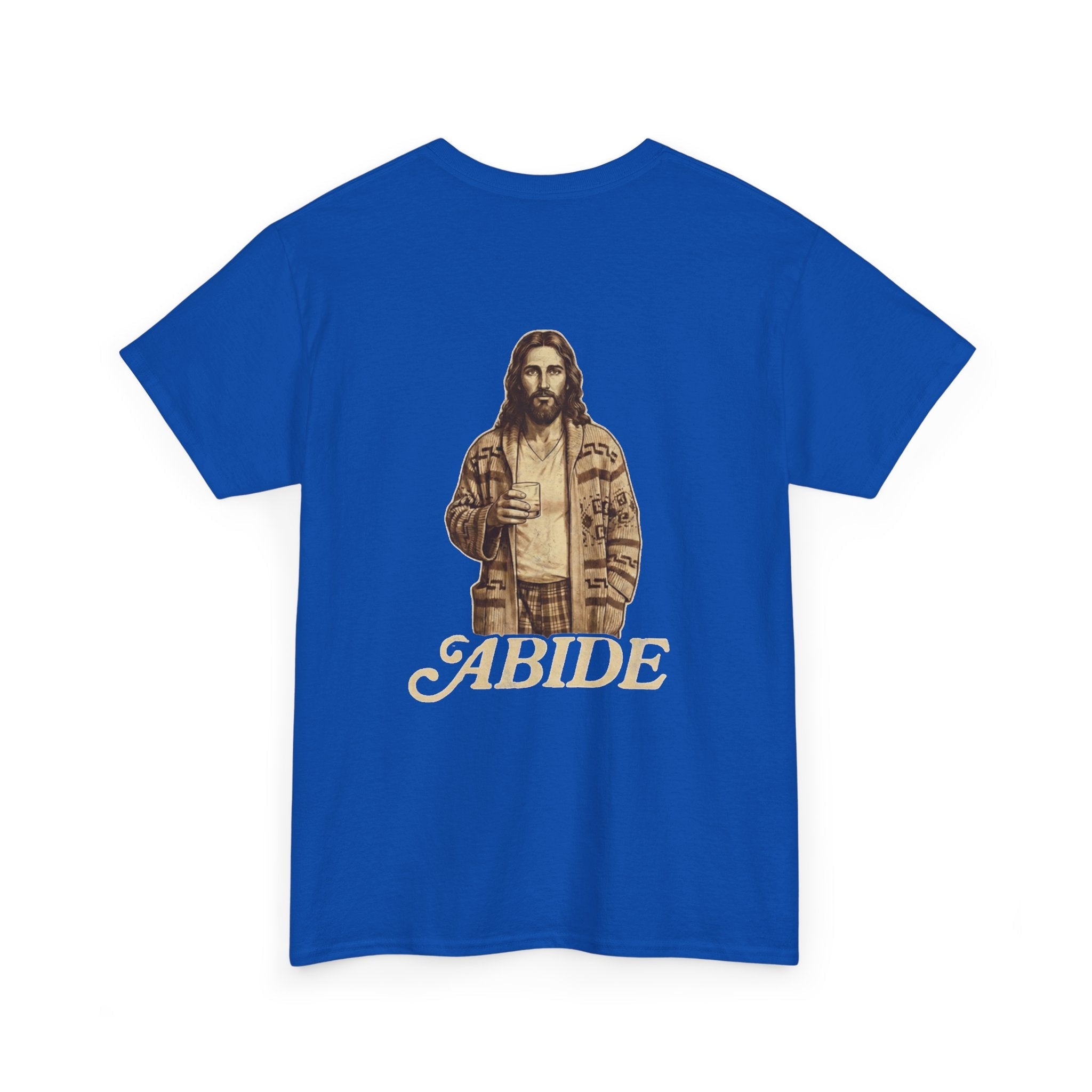Abide Vintage Jesus Tee — "The Dude" Graphic Christian T-Shirt Printify