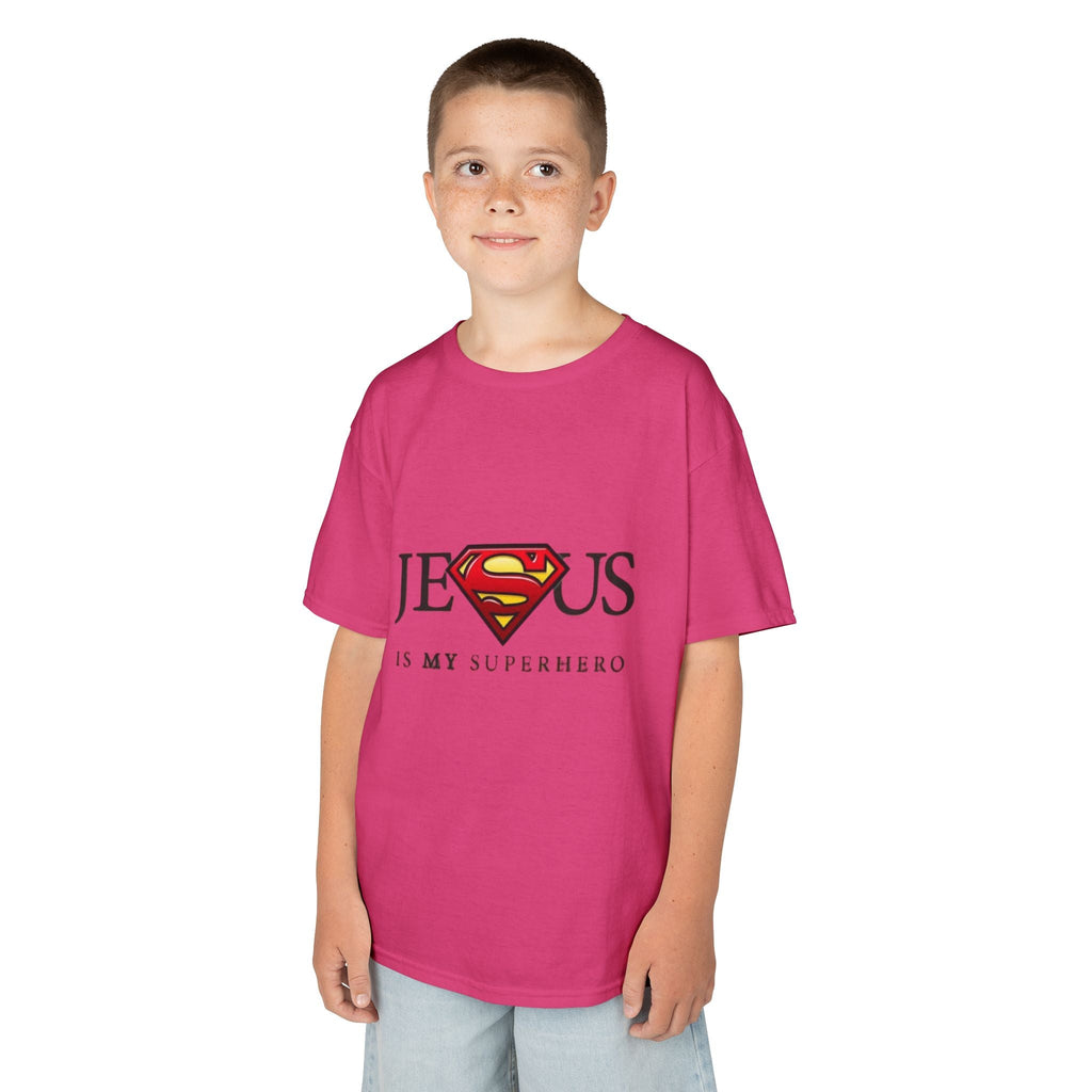 Jesus Is My Superhero T-Shirt — Faith-Based Superman-Inspired Tee Printify
