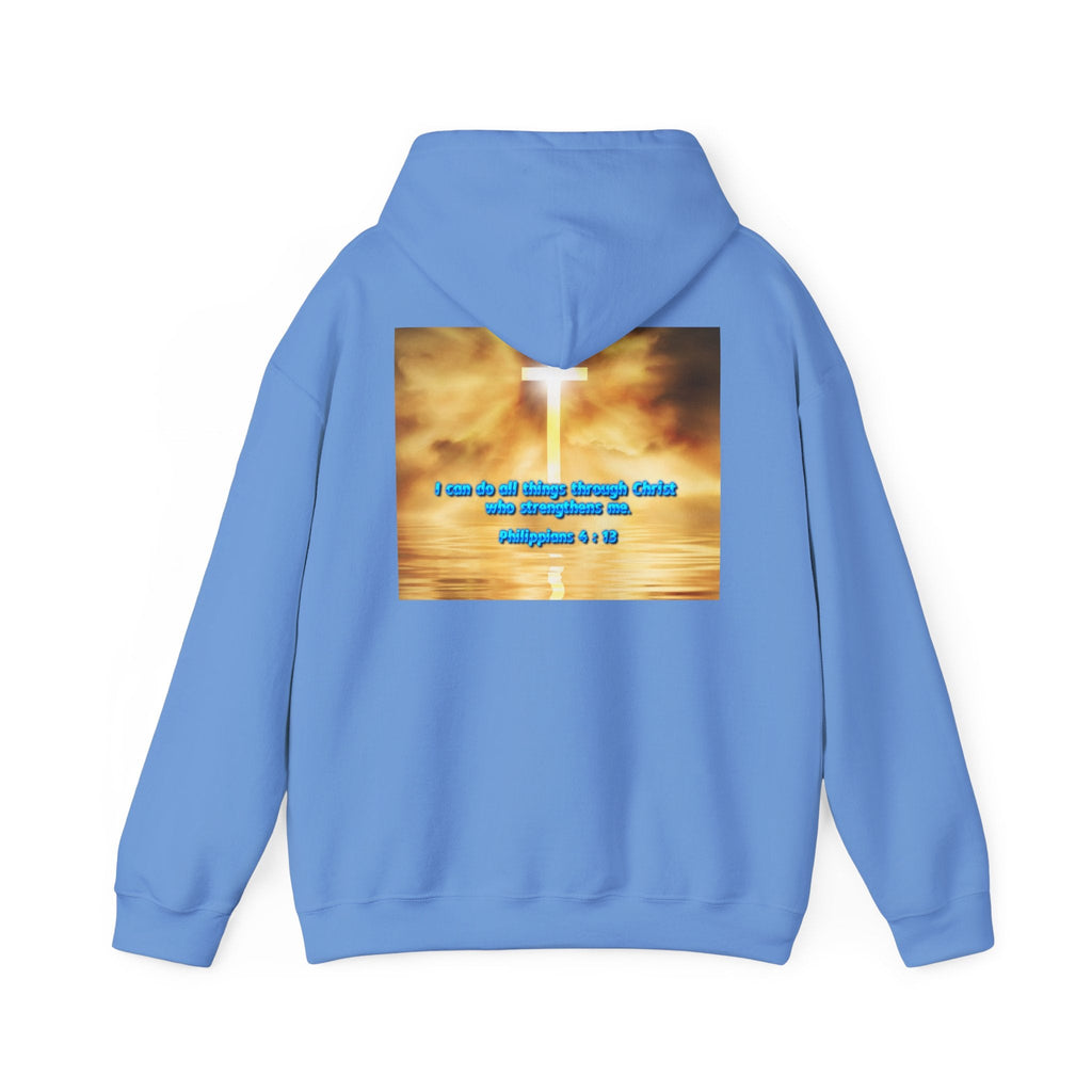 Bible Verse Unisex Heavy Blend™ Hooded Sweatshirt - Philippians 4 : 13 Printify