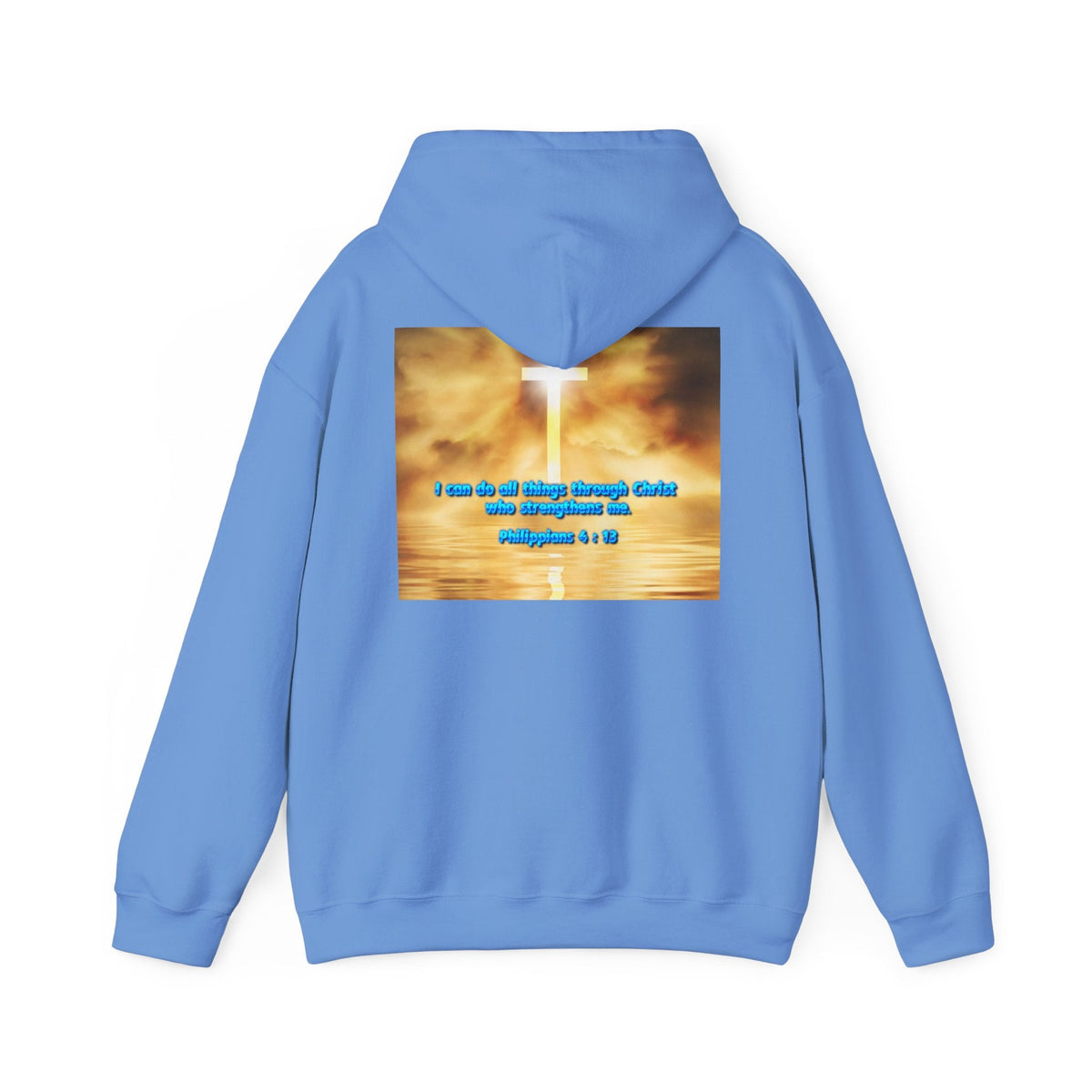 Bible Verse Unisex Heavy Blend™ Hooded Sweatshirt - Philippians 4 : 13 Printify