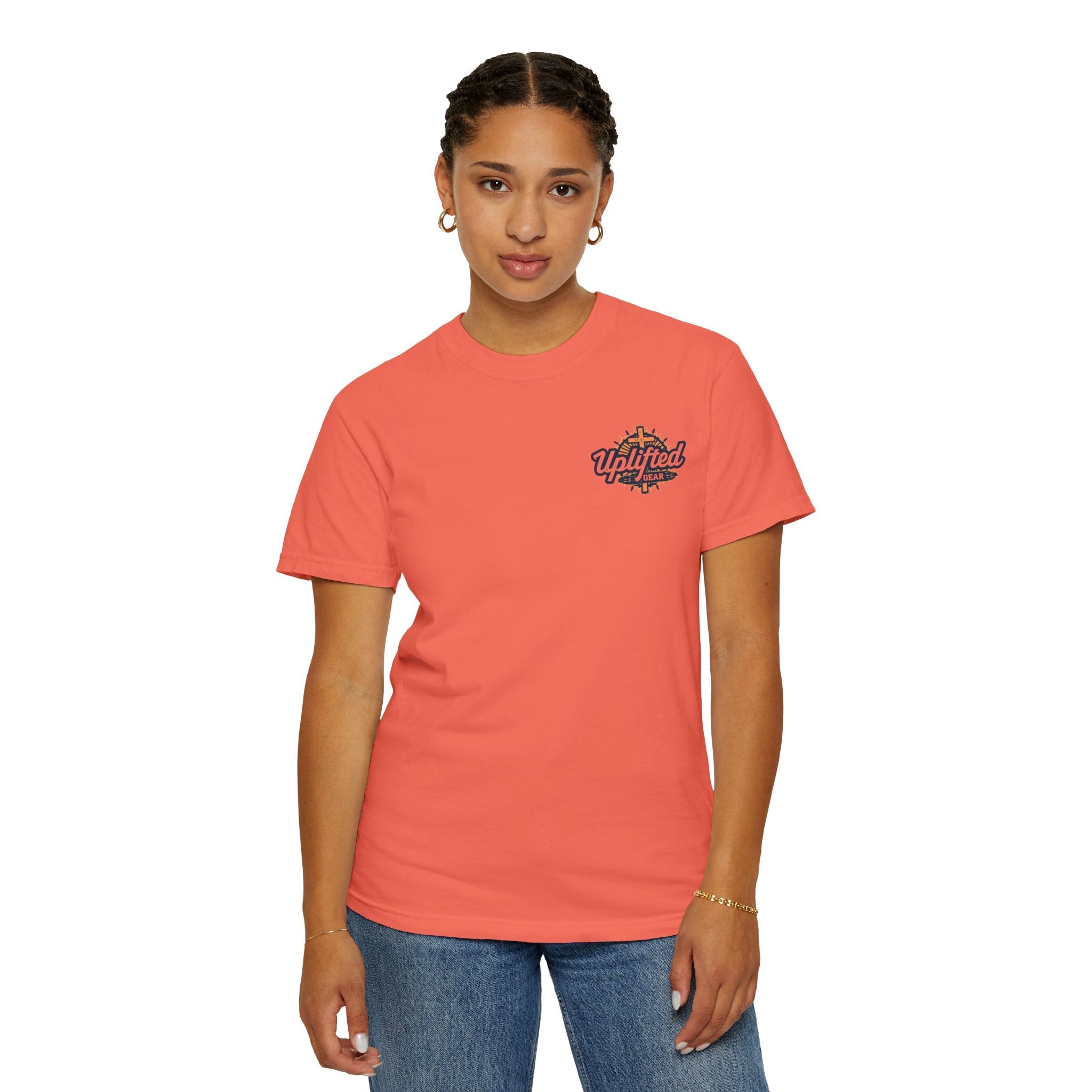 Bible Verse Unisex Garment-Dyed T-shirt - Isaiah 41 : 10 Printify