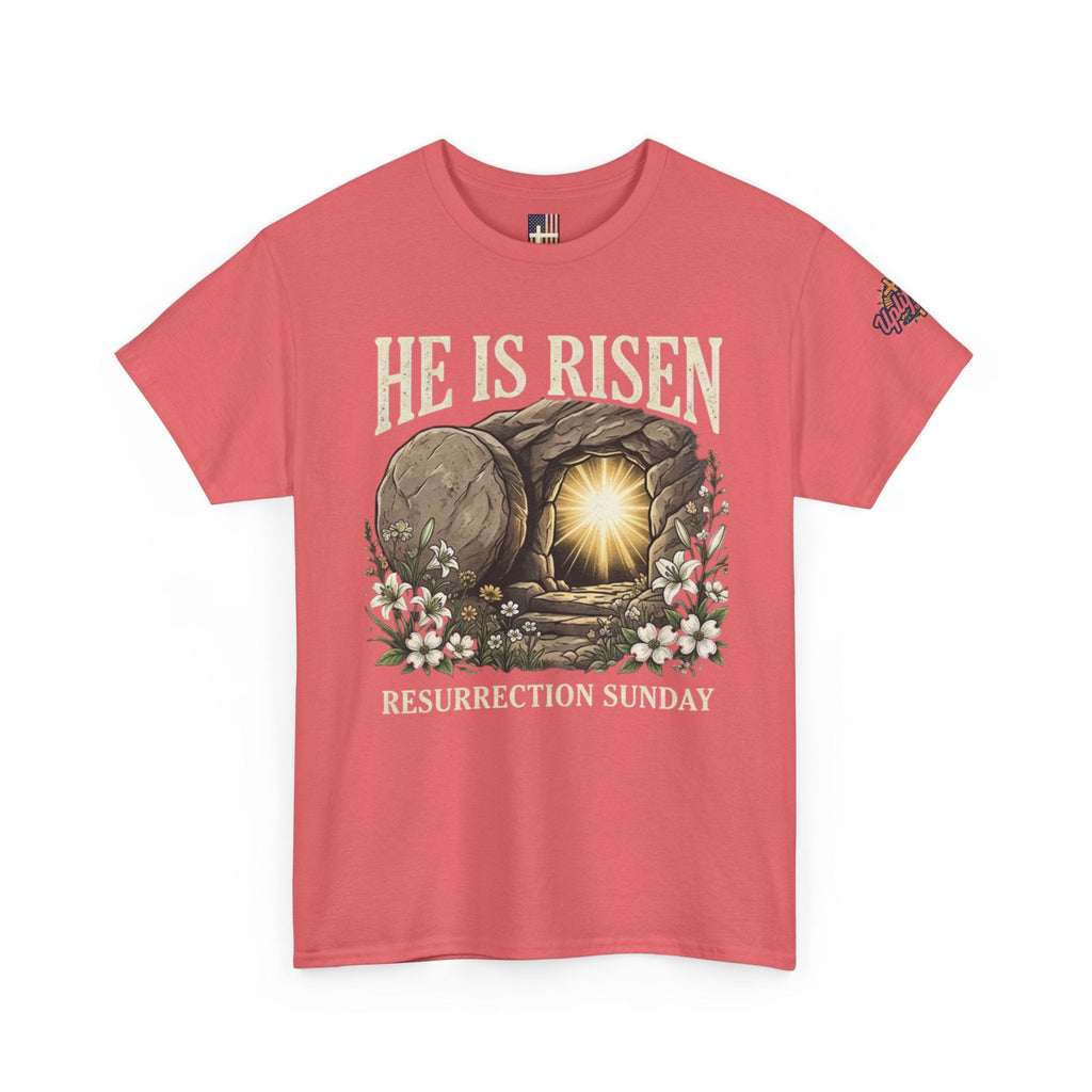 He Is Risen T-Shirt — Jesus Christ Resurrection Easter Tee Printify