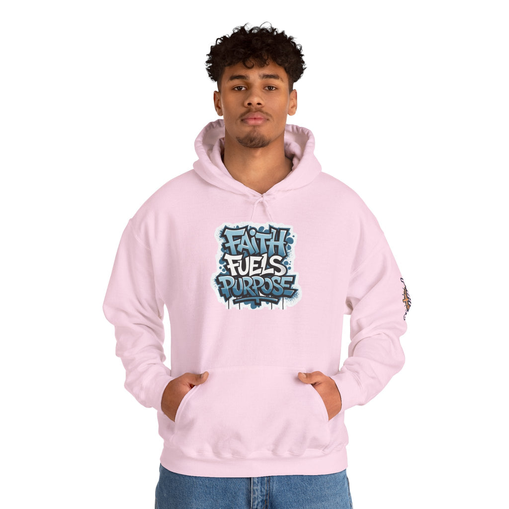 Faith Fuels Purpose Hoodie – Inspirational Christian Sweatshirt for Divine Drive & Unstoppable Belief Printify