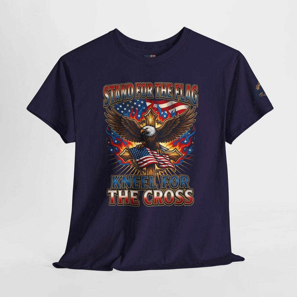 Stand for the Flag Kneel for the Cross T-shirt | Patriotic Eagle T-shirt Printify