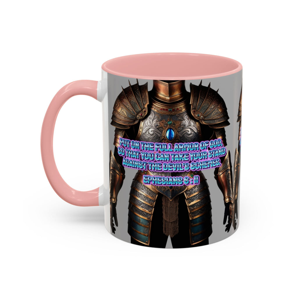 Religious Graphic Armor Of God Design - Accent Coffee Mug (11, 15oz) Printify