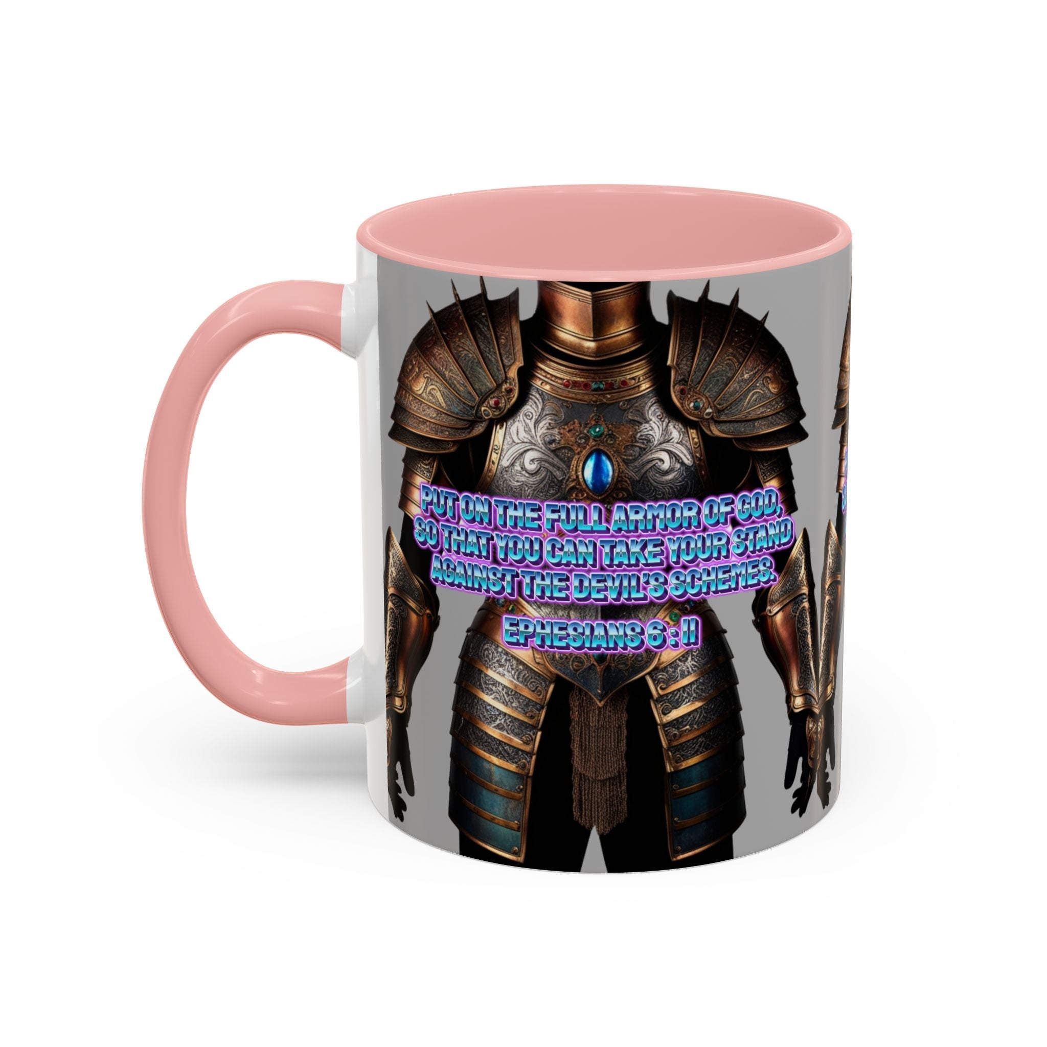 Religious Graphic Armor Of God Design - Accent Coffee Mug (11, 15oz) Printify