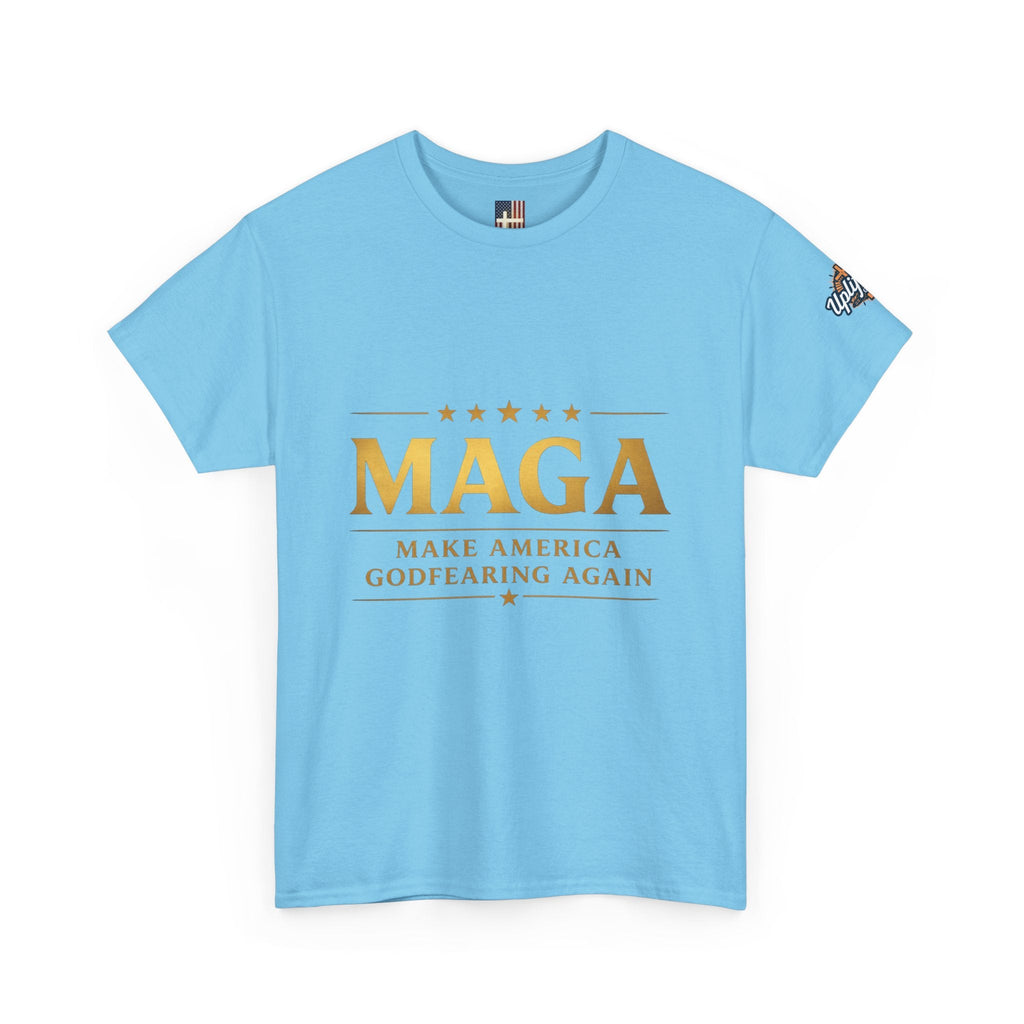 MAGA Gold Letter T-Shirt — "Make America Great Again" Printify