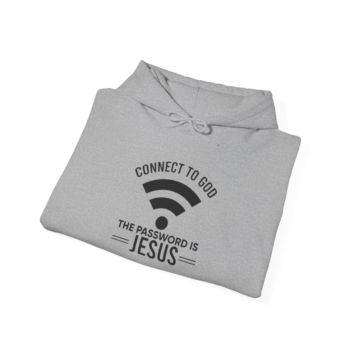 Connect to God Hoodie - WIFI Password is Jesus - Funny Christian Faith Hoodie Printify