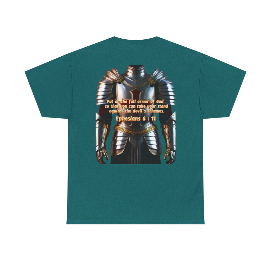 Religious Graphic Armor Of God Design - Unisex Heavy Cotton Tee Printify