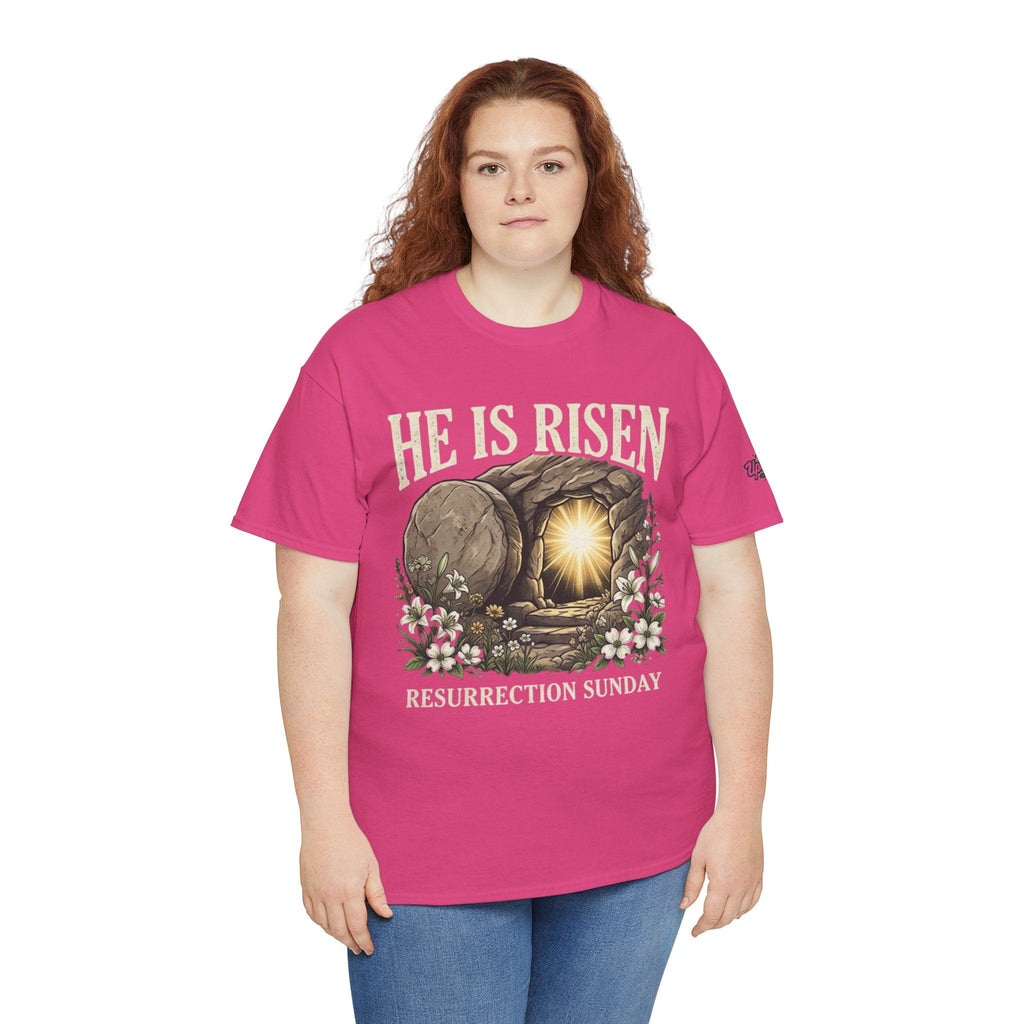 He Is Risen T-Shirt — Jesus Christ Resurrection Easter Tee Printify