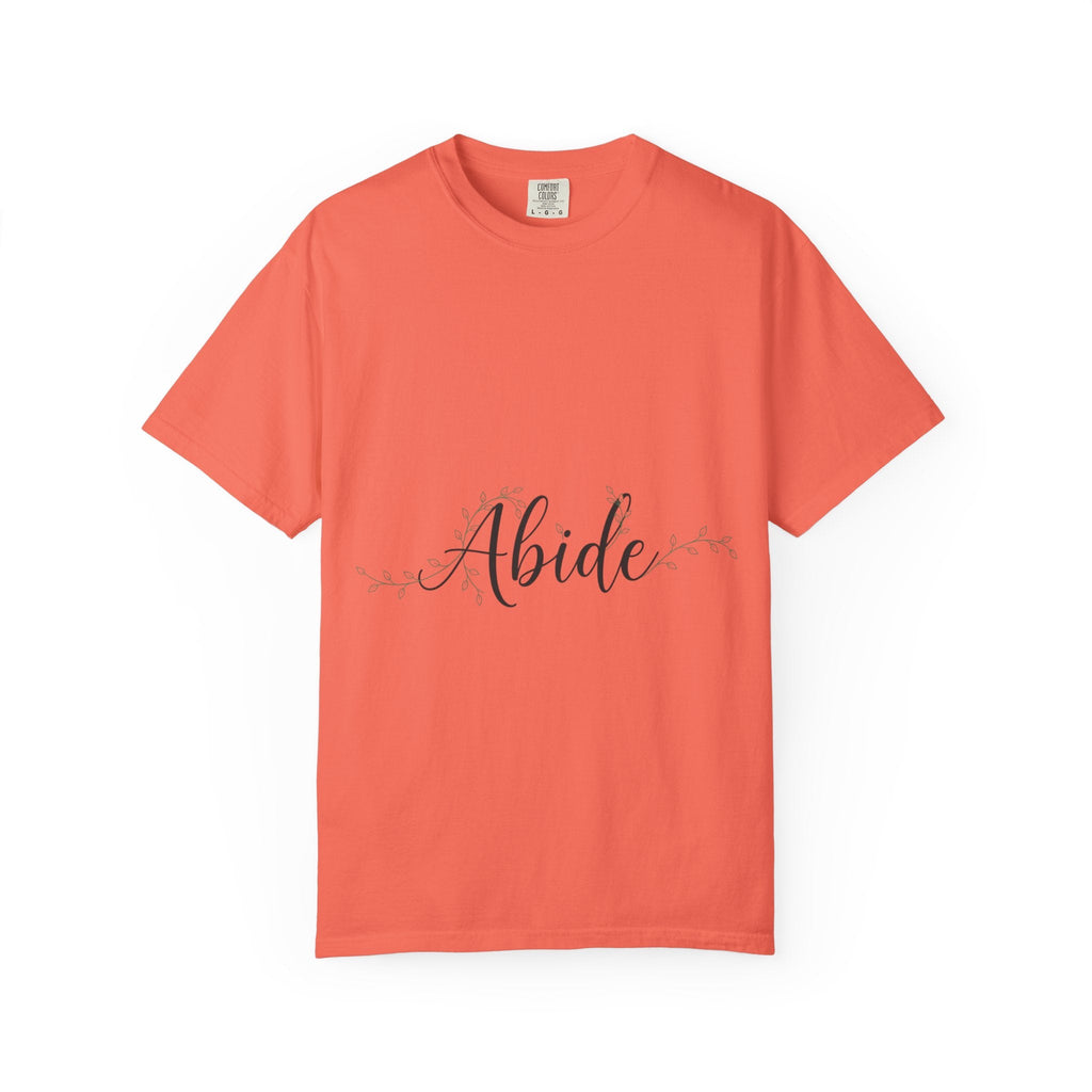 Abide in the Lord T-Shirt – Vine Design Christian Tee for Faithful Hearts Printify
