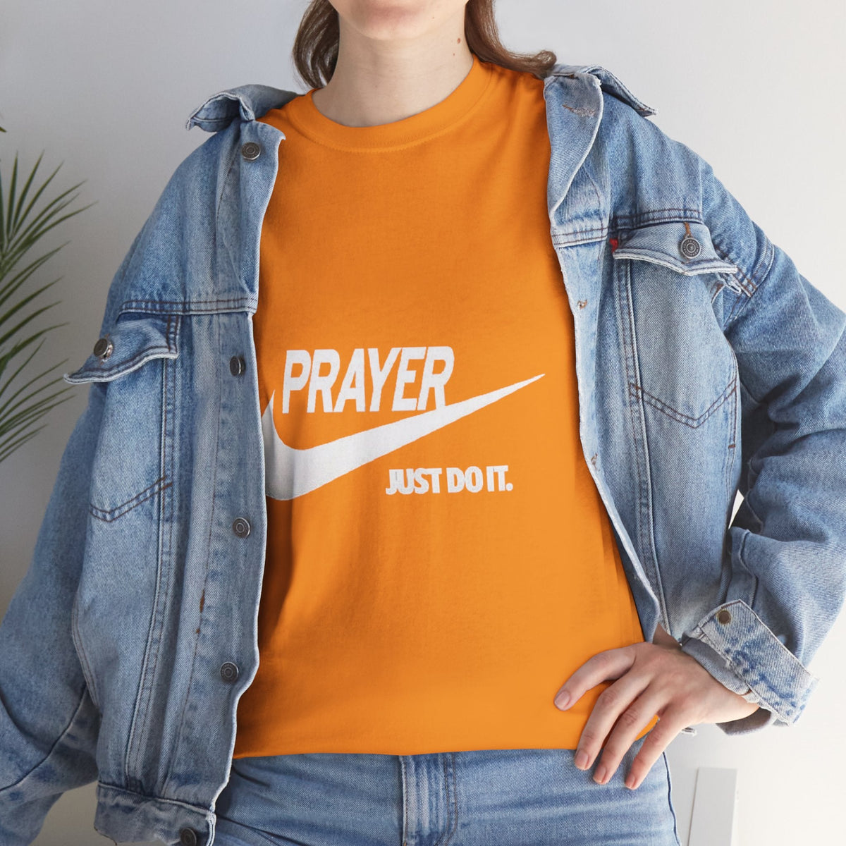 Prayer Just Do It T-shirt - Funny Christian Nike Parody T-shirt - Faith Gear Printify