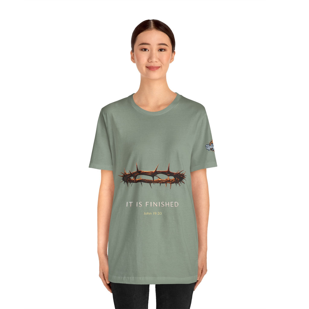It Is Finished Crown of Thorns Tee — Christian John 19:30 Faith Shirt Printify