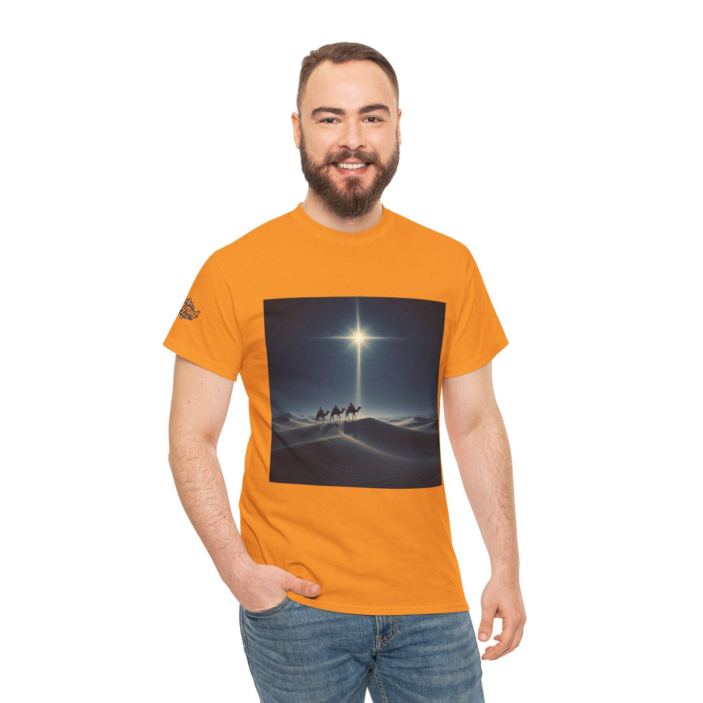 3 Wise Men T-shirt – Magi Camels Nativity Journey Christian Christmas T-shirt for Epiphany Faith & Holy Night Printify