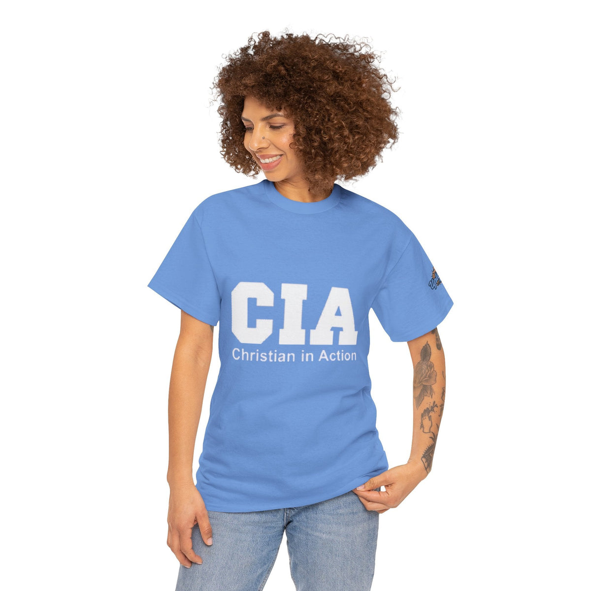 CIA Christian in Action T-shirt - Funny Faith Parody T-shirt - Mission Ready Apparel Printify