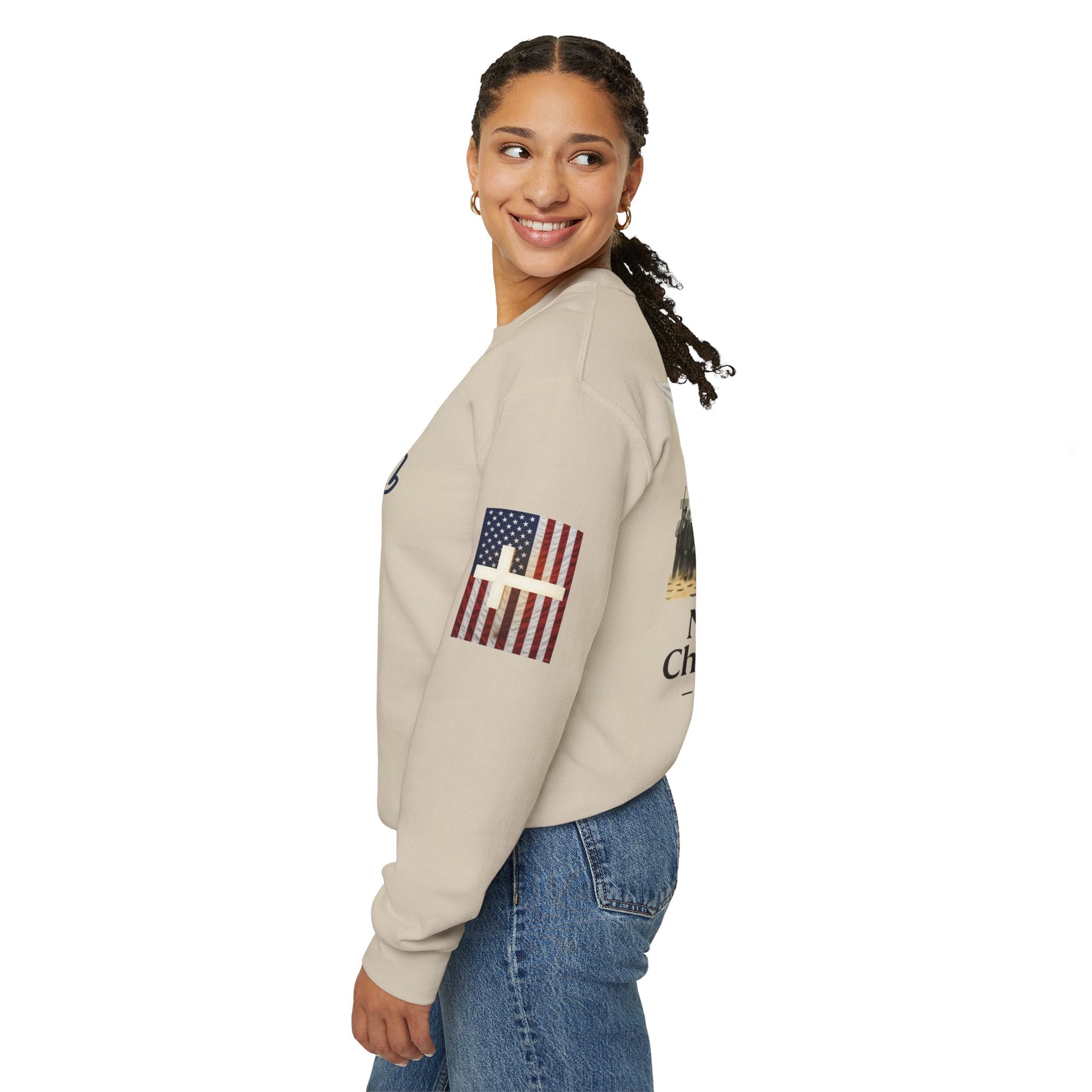 No Kings? Christ is King Sweatshirt – Bold Christian Hoodie for Sovereign Faith Printify