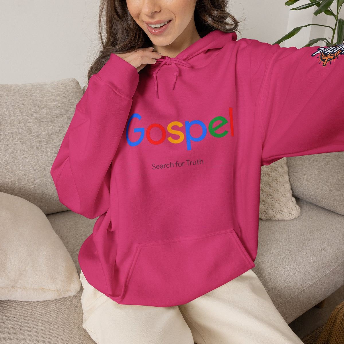 Gospel Hoodie — "Search for Truth" Christian Faith Pullover Printify
