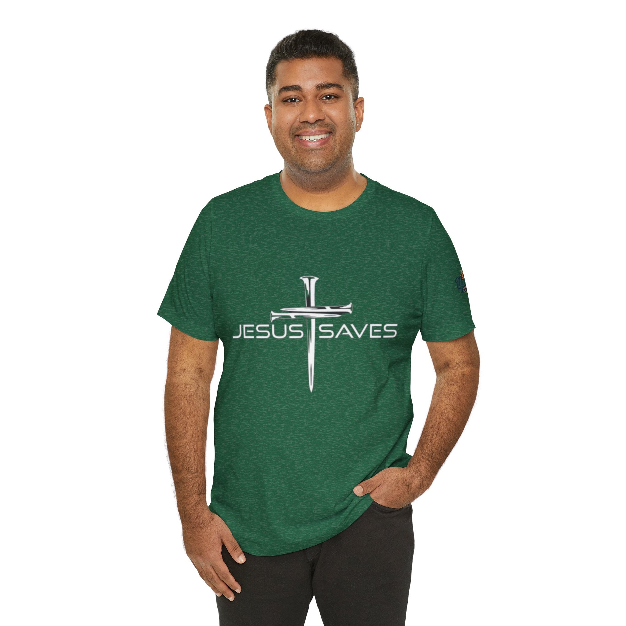 Copy of Jesus Saves T-shirt – 3 Nails Crucifix Cross Christian T-shirt for Redemption Faith & Bold Salvation Printify