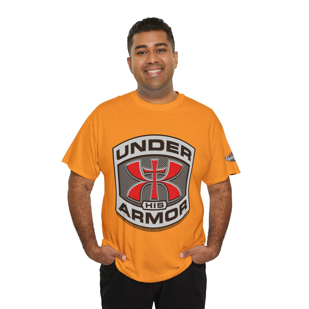 Under HIS Armor Christian T-Shirt — Faith-Inspired Under Armour Style Printify