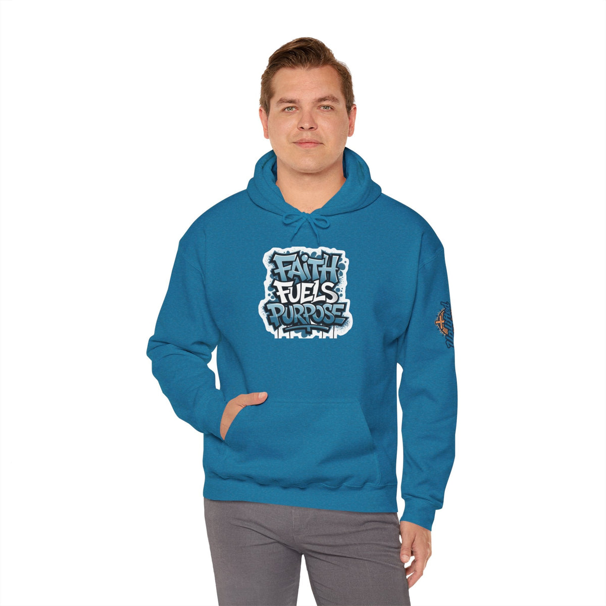 Faith Fuels Purpose Hoodie – Inspirational Christian Sweatshirt for Divine Drive & Unstoppable Belief Printify