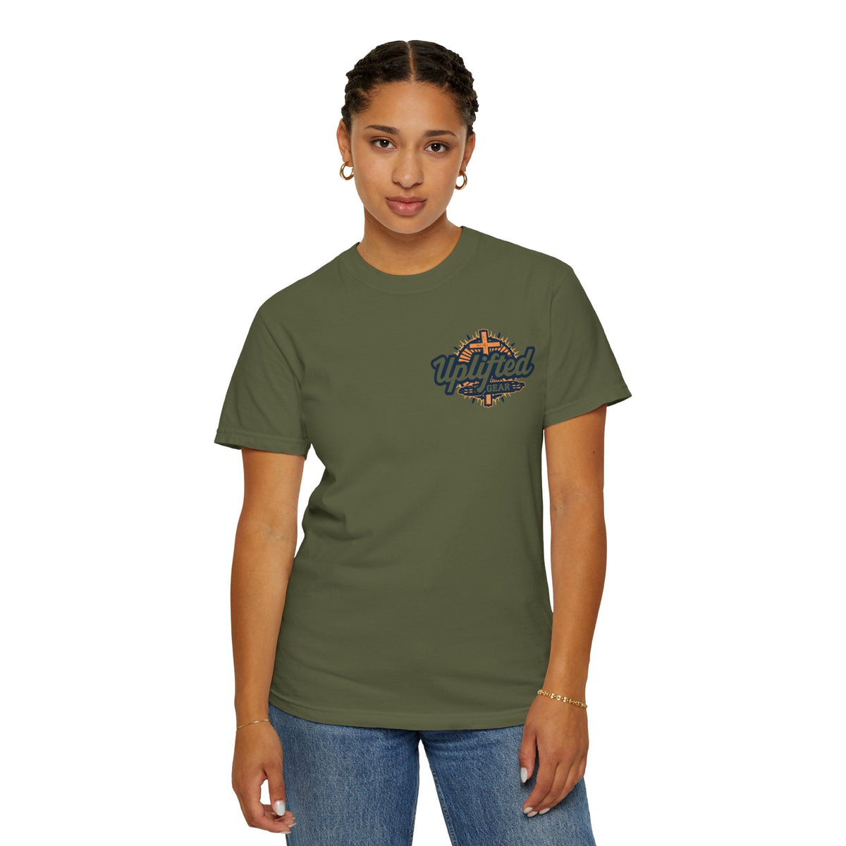 Jesus is King T-Shirt – Bold Christian Faith Tee with Crown & Cross for Eternal Reign Printify