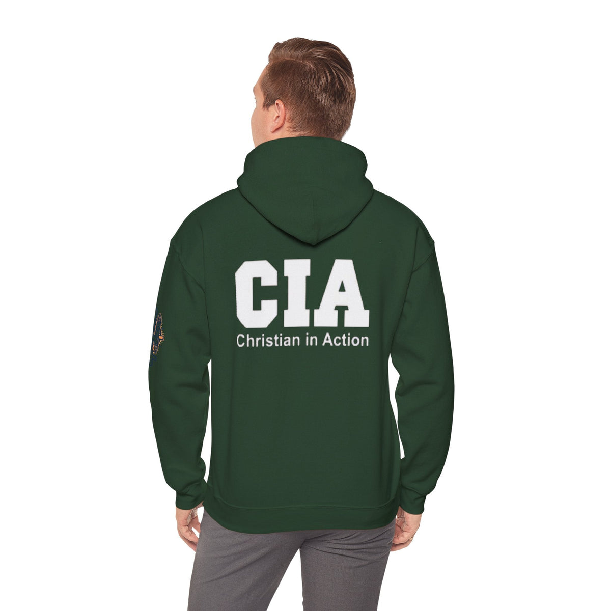 CIA Christian in Action Hoodie - Funny Faith Parody Hoodie - Mission Ready Apparel Printify