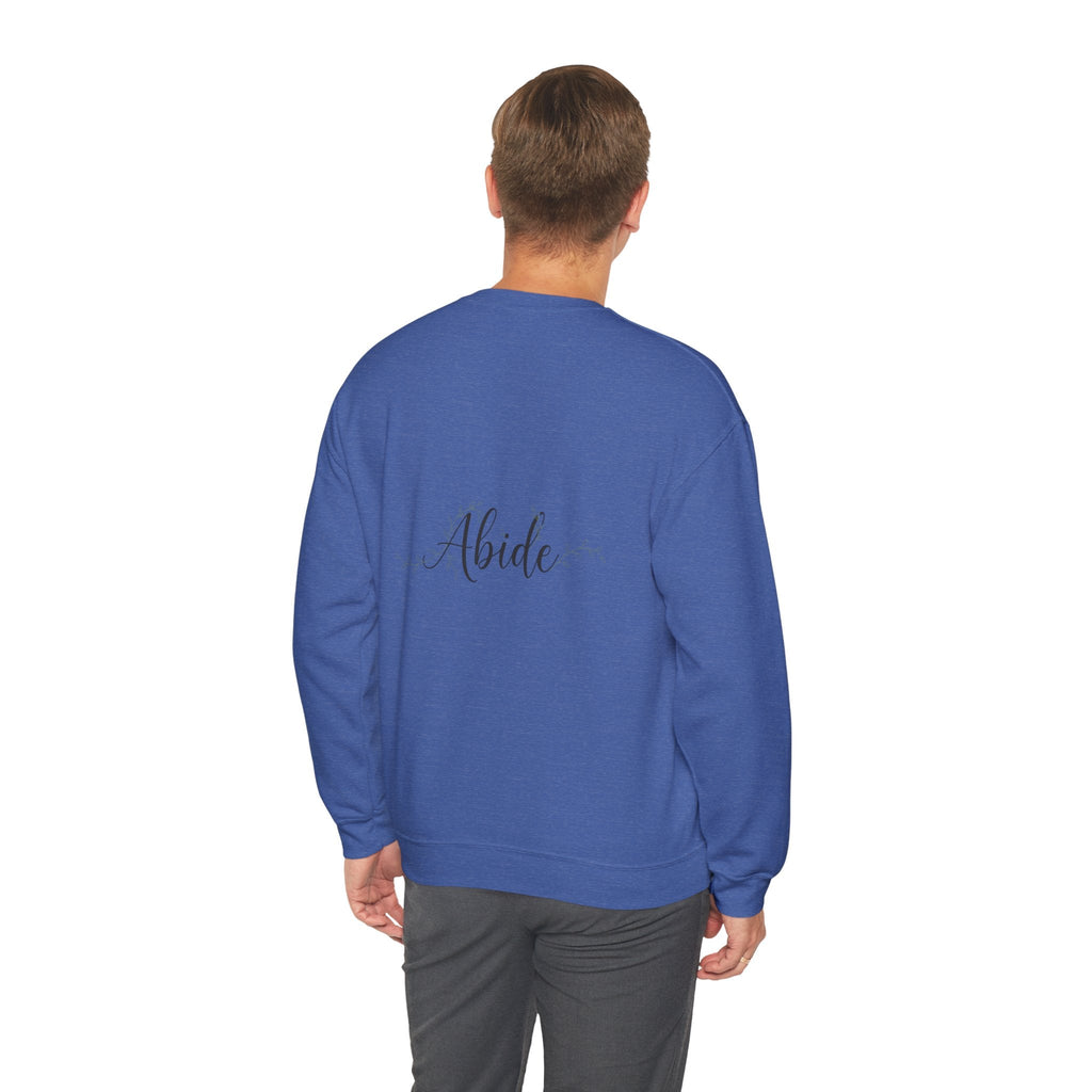Abide Sweatshirt – Vine Wrapped John 15:5 Christian Sweatshirt for Cozy Devotion Printify