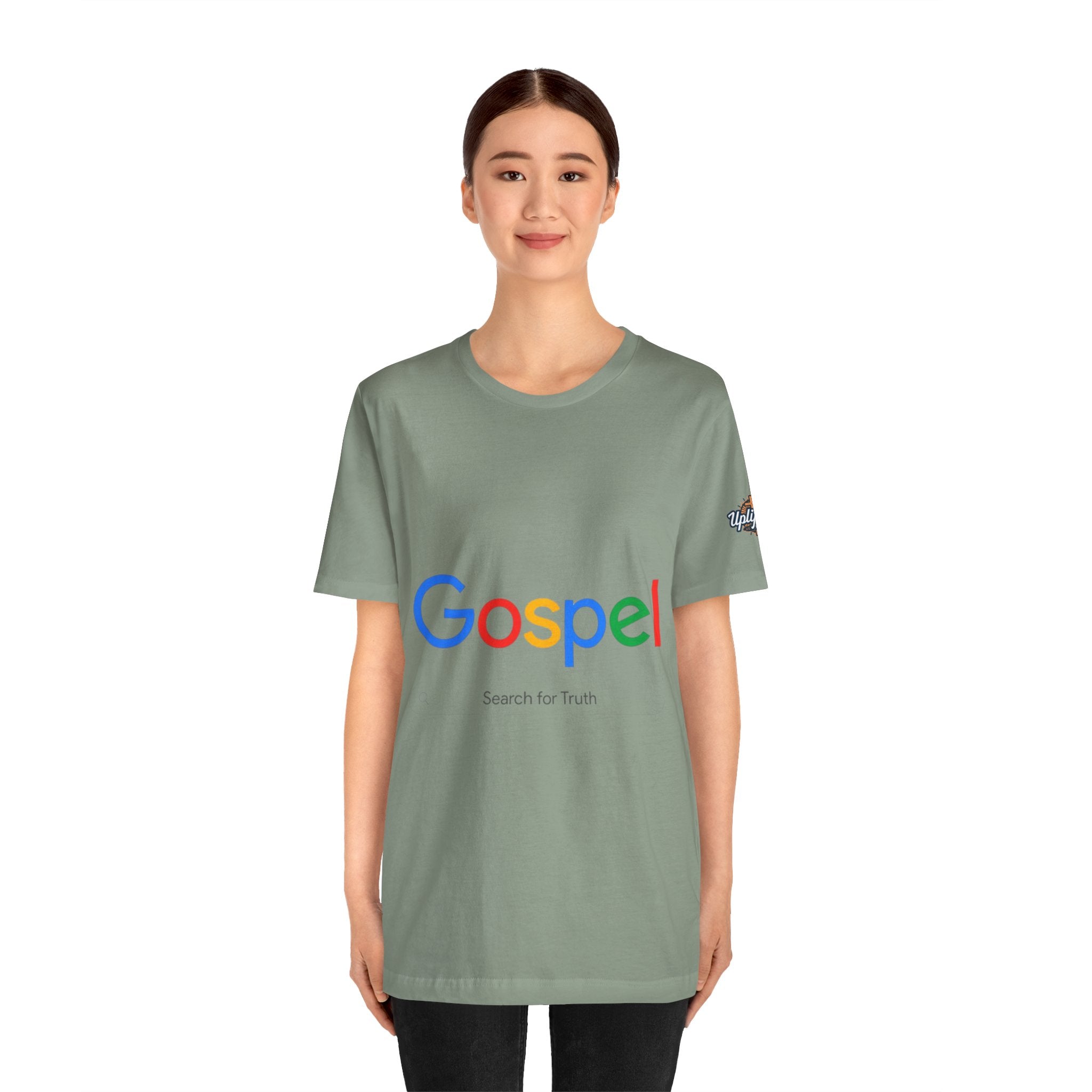 Gospel Graphic Tee — "Gospel" Colorful Logo Christian T-Shirt Printify